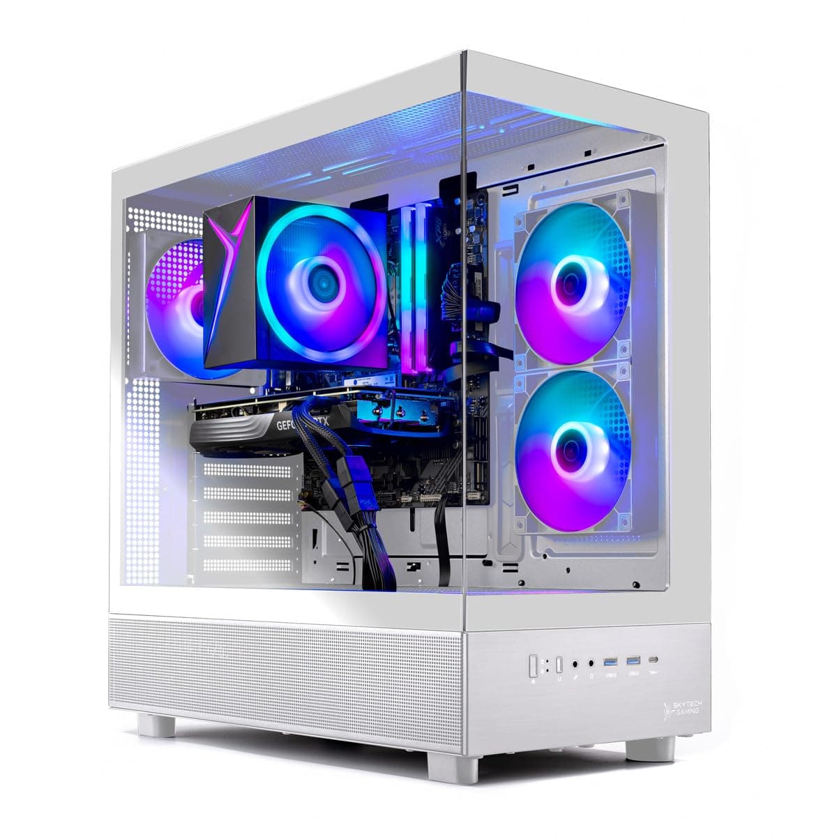 Skytech Gaming Azure 3 Gaming PC - Ryzen 5 7600, RTX 5060, 16GB DDR5, 1TB NVMe, Win 11 ST-AZURE3-2019-W-AM
