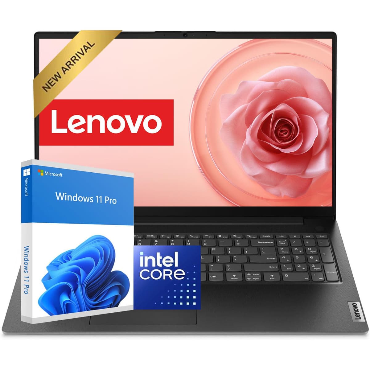 Lenovo 15.6" Pantalla FHD Antirreflejo para Negocios y Escuela | CPU Intel de Alto Rendimiento | 40 GB RAM | 1 TB SSD PCIe | Wi-Fi 6 Rápido y Webcam HD | Windows 11 Pro | Portátil | Hasta 11.4 h de Batería V15