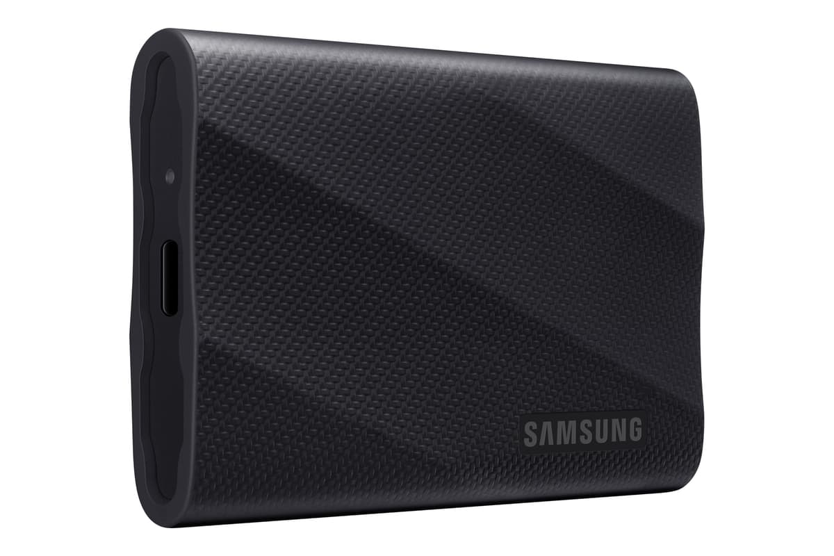 SAMSUNG T9 SSD portátil 4TB, unidad de estado sólido externa USB 3.2 Gen 2x2, velocidades de lectura secuencial hasta 2.000 MB/s para gaming, estudiantes y profesionales, MU-PG4T0B/AM, negro (paquete de 1)