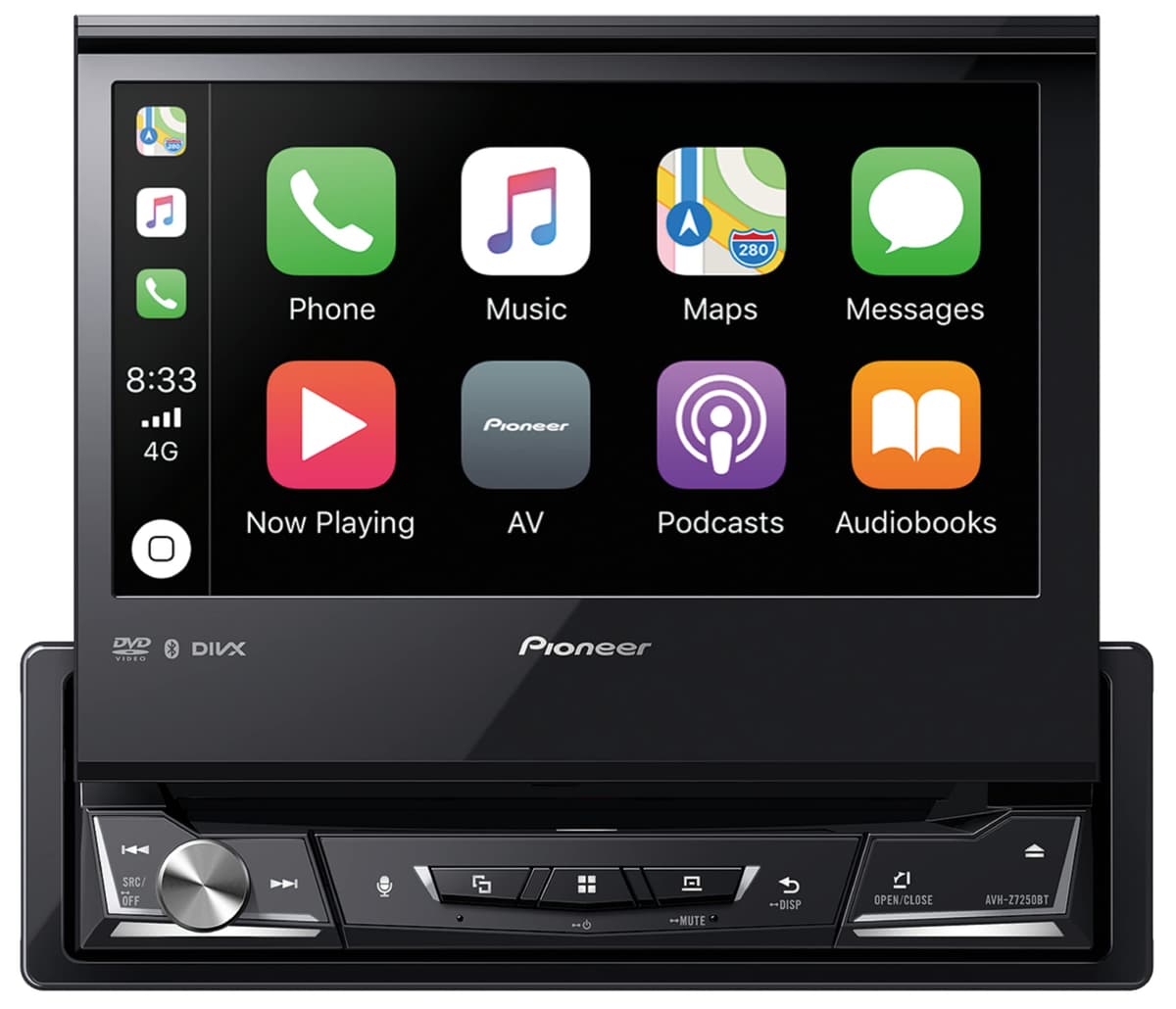 Pioneer AVH-3500NEX receptor AV 1-DIN de pantalla abatible de 7 pulgadas con CarPlay y Android Auto (Reacondicionado) AVH-3500NEX/B