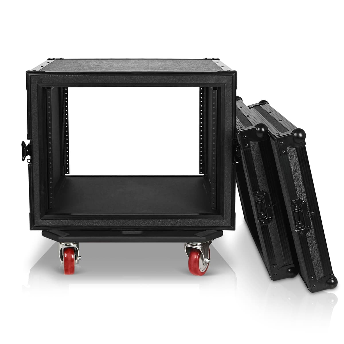 Sound Town Black Series STRC-SPB8UW Rack Case 8U Pro Tour con ruedas