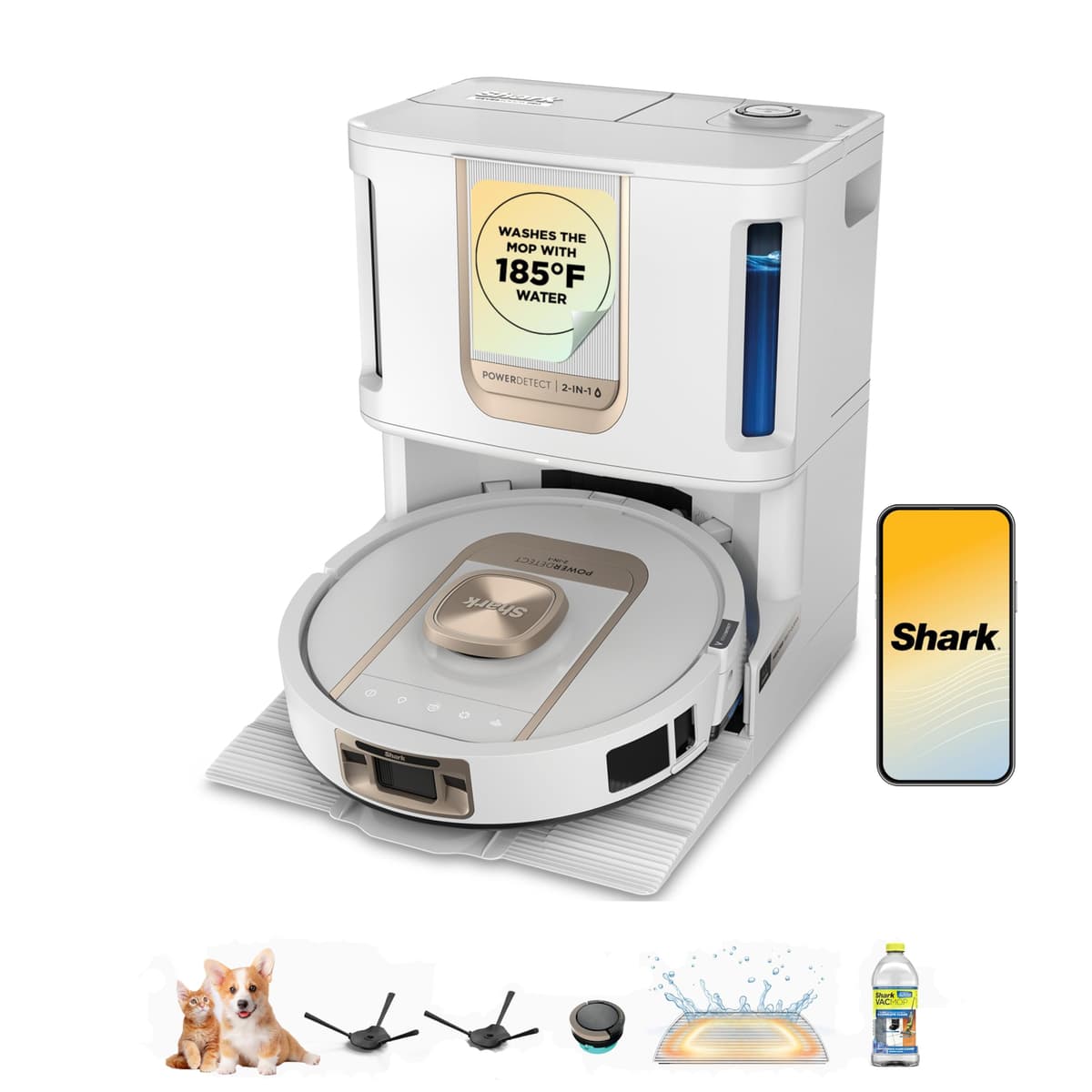 Shark AV2900XE Robot Aspirador y Fregasuelos PowerDetect ThermaCharged NeverTouch Pro