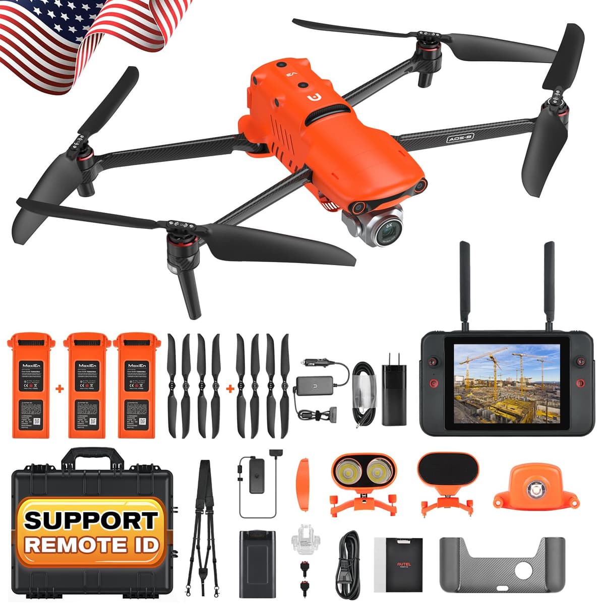 Autel EVO II Pro Enterprise V3 - Drone Enterprise 6K, 1" CMOS, 15 km transmisión, Accesorios Modulares