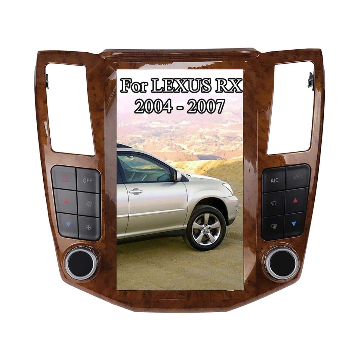 ZWNAV Radio Android Estilo Tesla Pantalla Táctil para Lexus RX 2004-2008 PX6 (4GB/128GB)