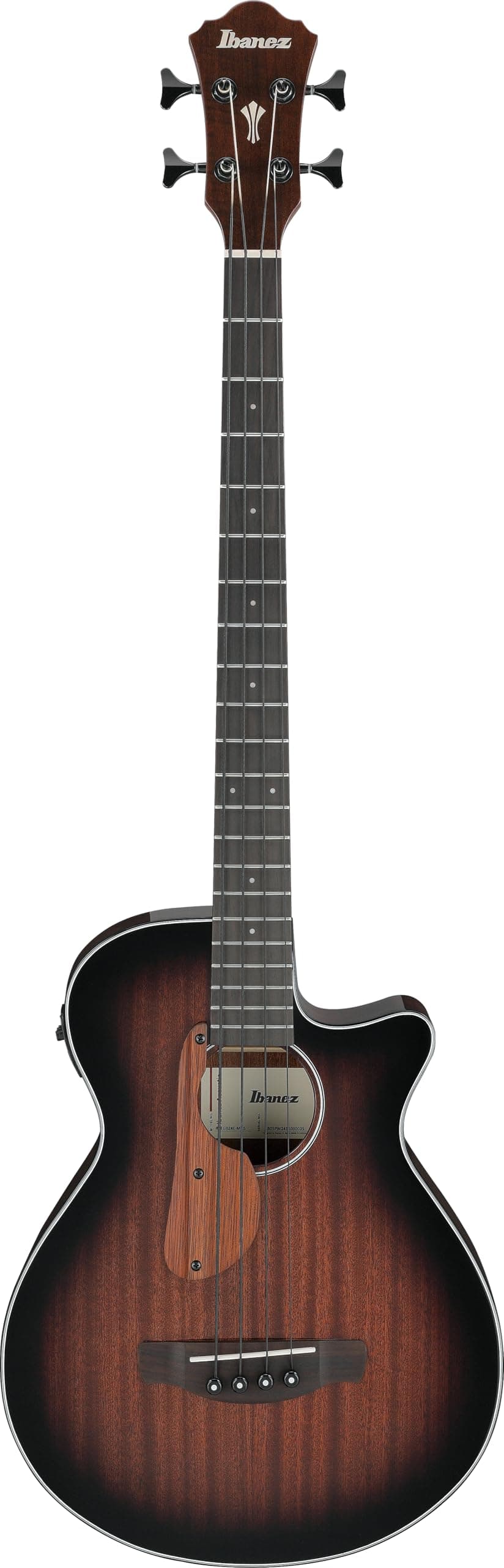 Ibanez AEGB24E Bajo acústico-eléctrico AEG - Caoba Sunburst Alto Brillo AEGB24EMHS