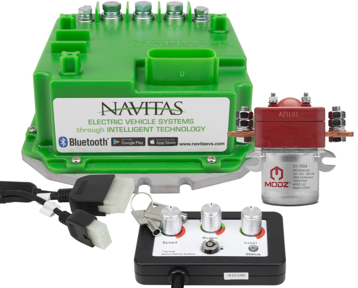 Navitas 440-Amp Kit para EZGO T48 [2010-Up] con Programador On-The-Fly y Solenoide MODZ 10-000766+40-000541+10-000686+G1-7004