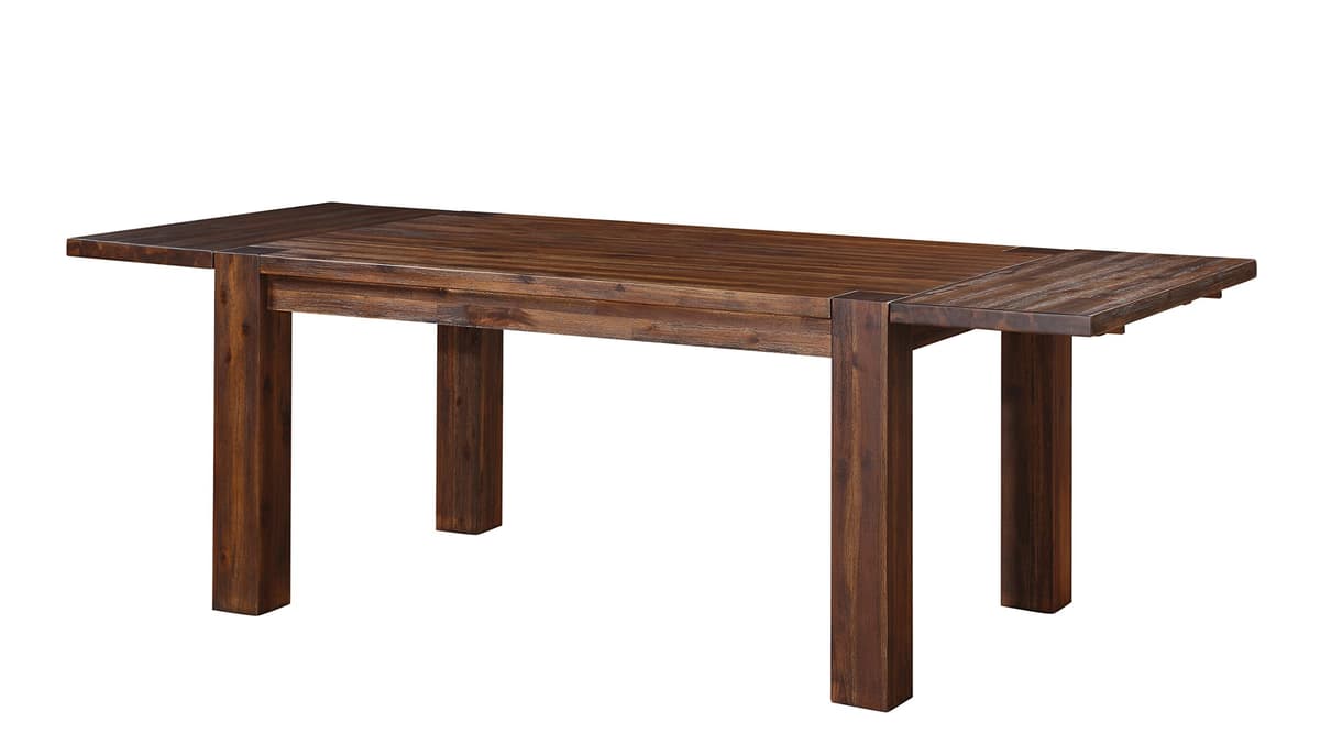Mesa extensible Modus Furniture Meadow de madera maciza, Brick Brown VKF-035