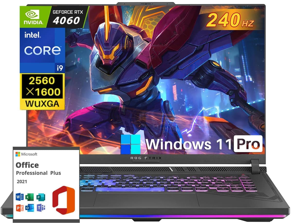 ASUS ROG Strix G16 - i9-14900HX, 16" WQXGA 240Hz, 32GB DDR5, 2TB SSD, RTX 4060, Windows 11 Pro G614JVR-ES94