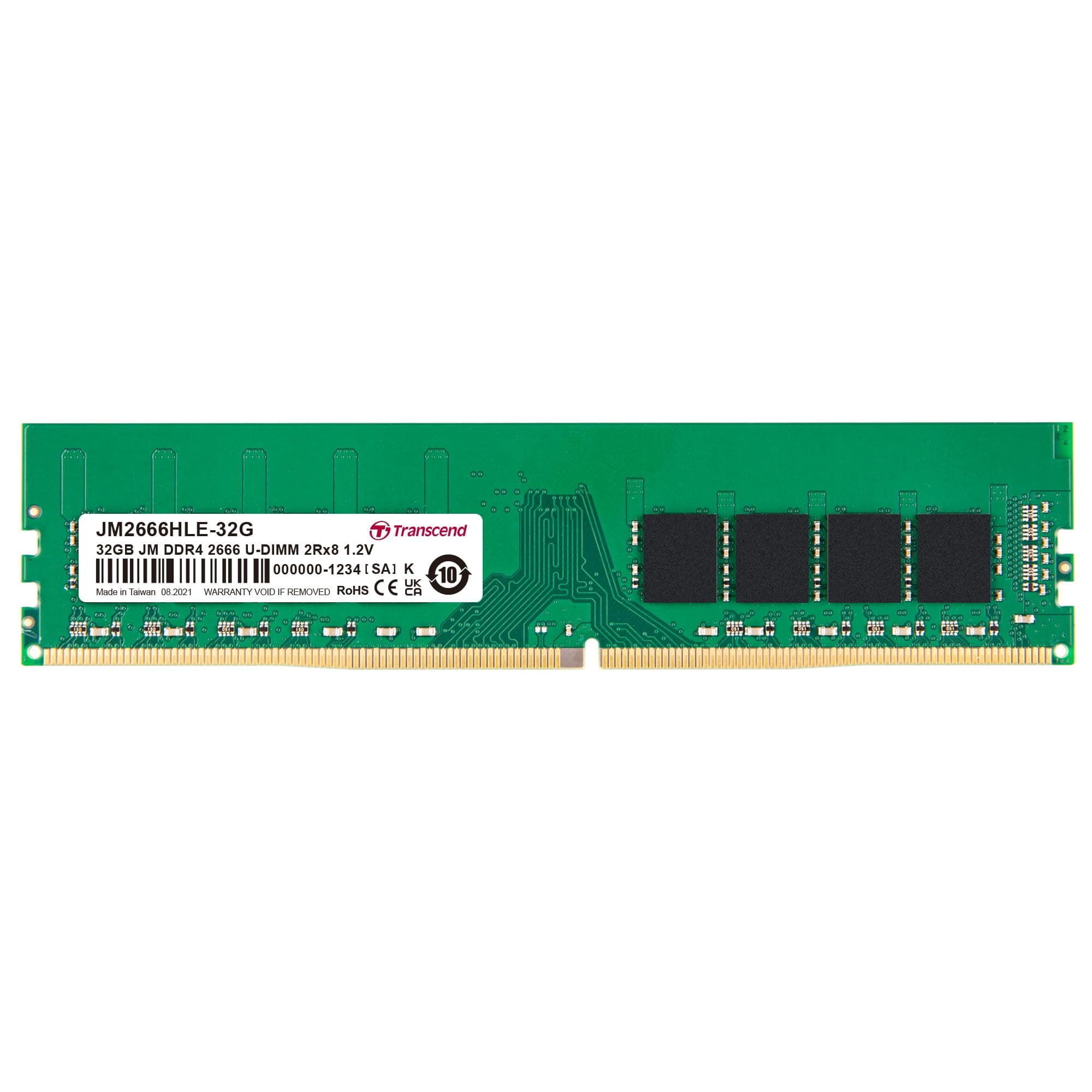 Transcend Módulo DRAM DDR4 (JetRam) 2666 Mbps 32GB (JM2666HLE-32G)