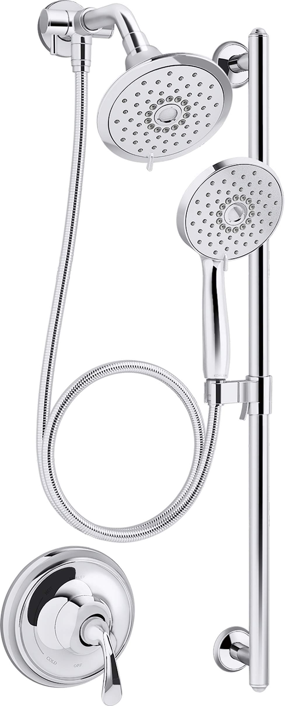 Kohler Forté Essentials Paquete de Ducha Multifunción K-22180-G-CP