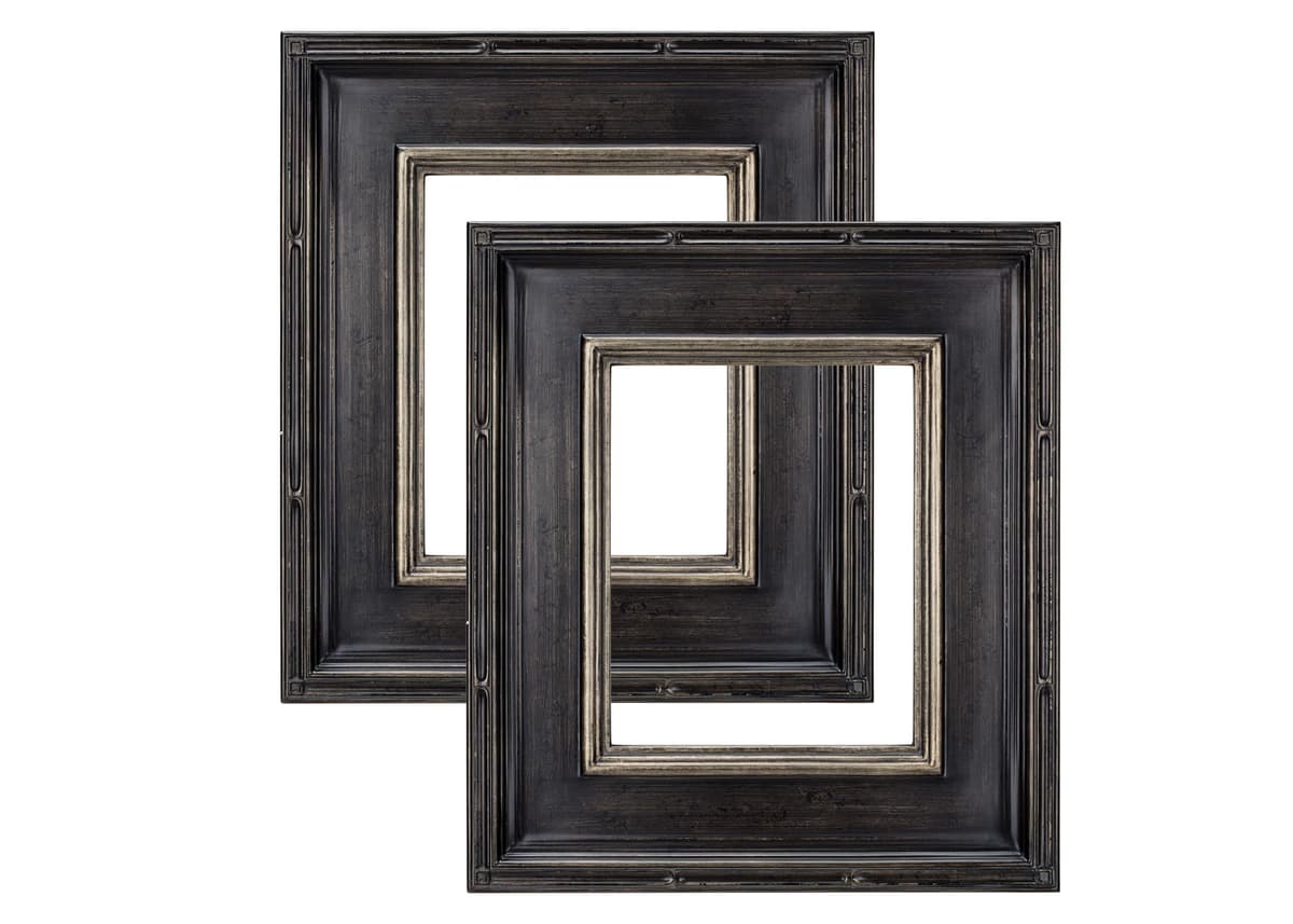 Creative Mark Museum Plein Aire Marco Ornate 24x30" - Antique Black con Plata - Pack de 2 194447057540
