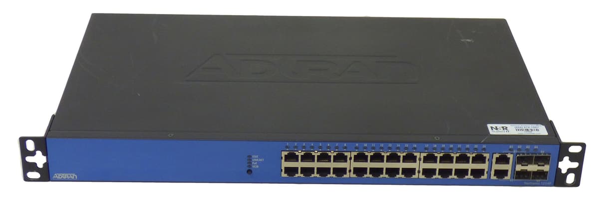 ADTRAN NETVANTA 1200 POE (1702595G1) - Switch 24 Puertos 10/100 con Quad Gigabit Uplinks ADT-1234POE
