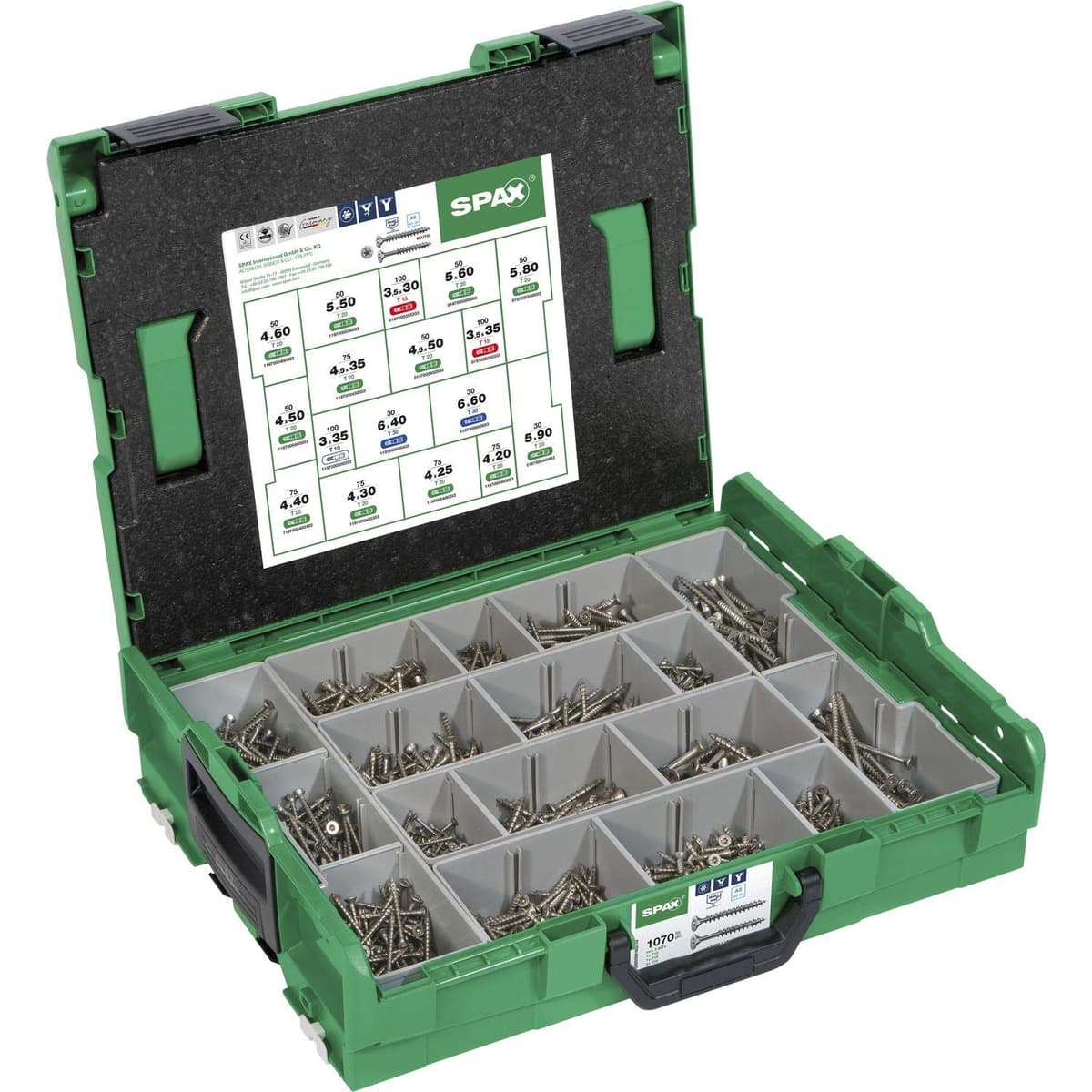 SPAX 5000009165019 Almacenamiento de Herramientas, Acero Inoxidable