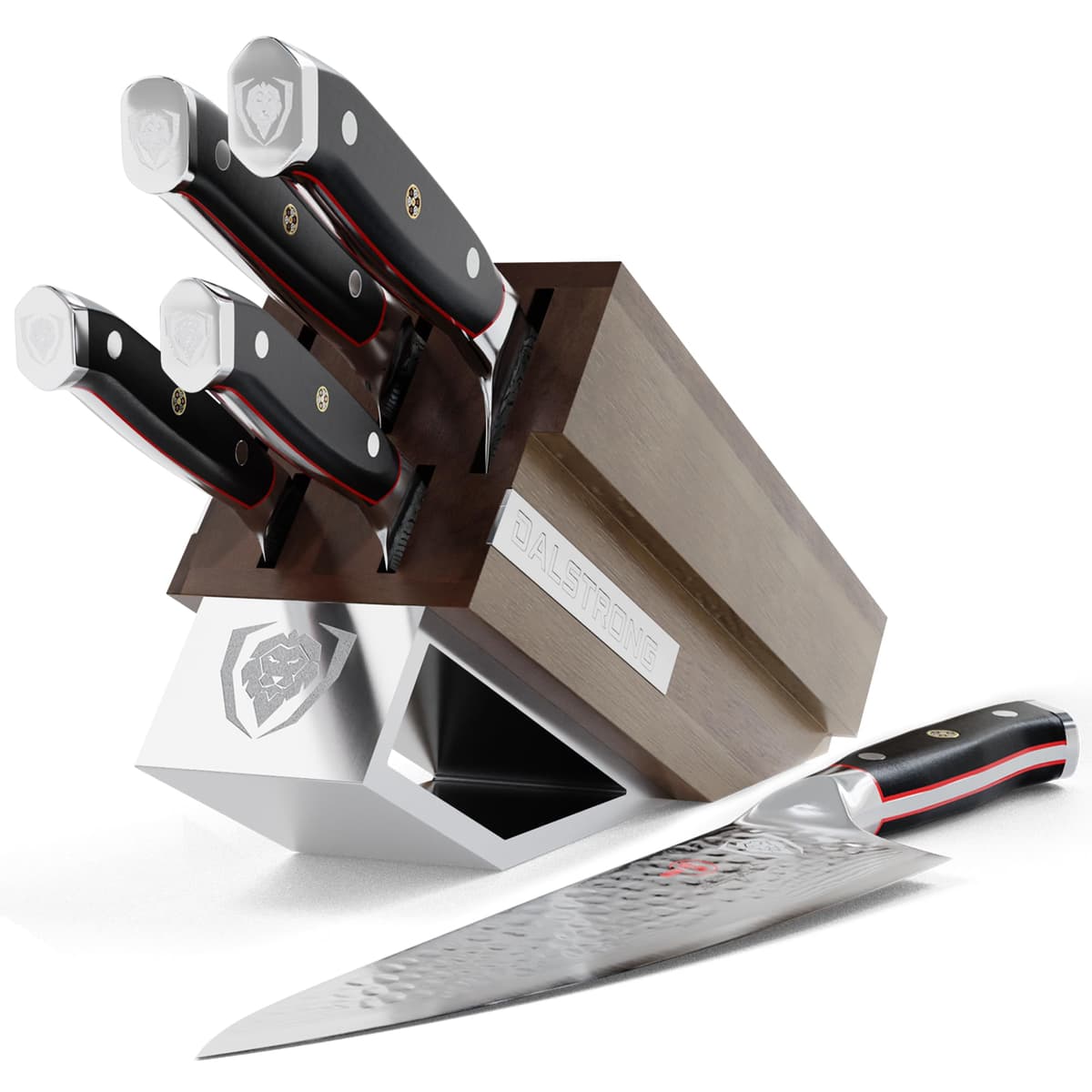 Dalstrong Shogun Series Juego de Cuchillos 5 Piezas con Bloque de Madera (AUS-10V) SS-5pc-Set