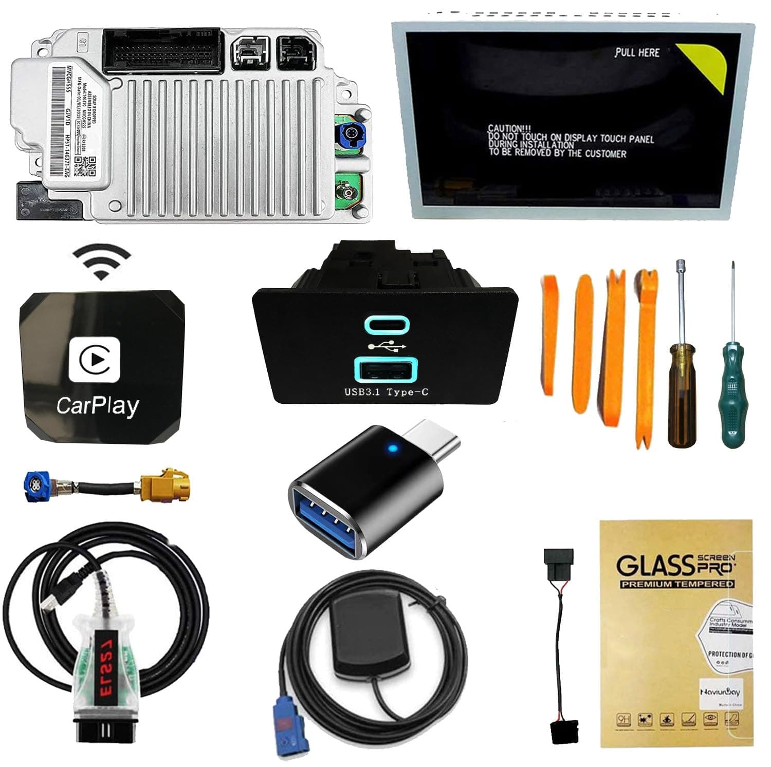 PYECCL SYNC 2 a SYNC 3 Kit Upgrade 8" para Ford Transit 2012-2013 Ford Transit