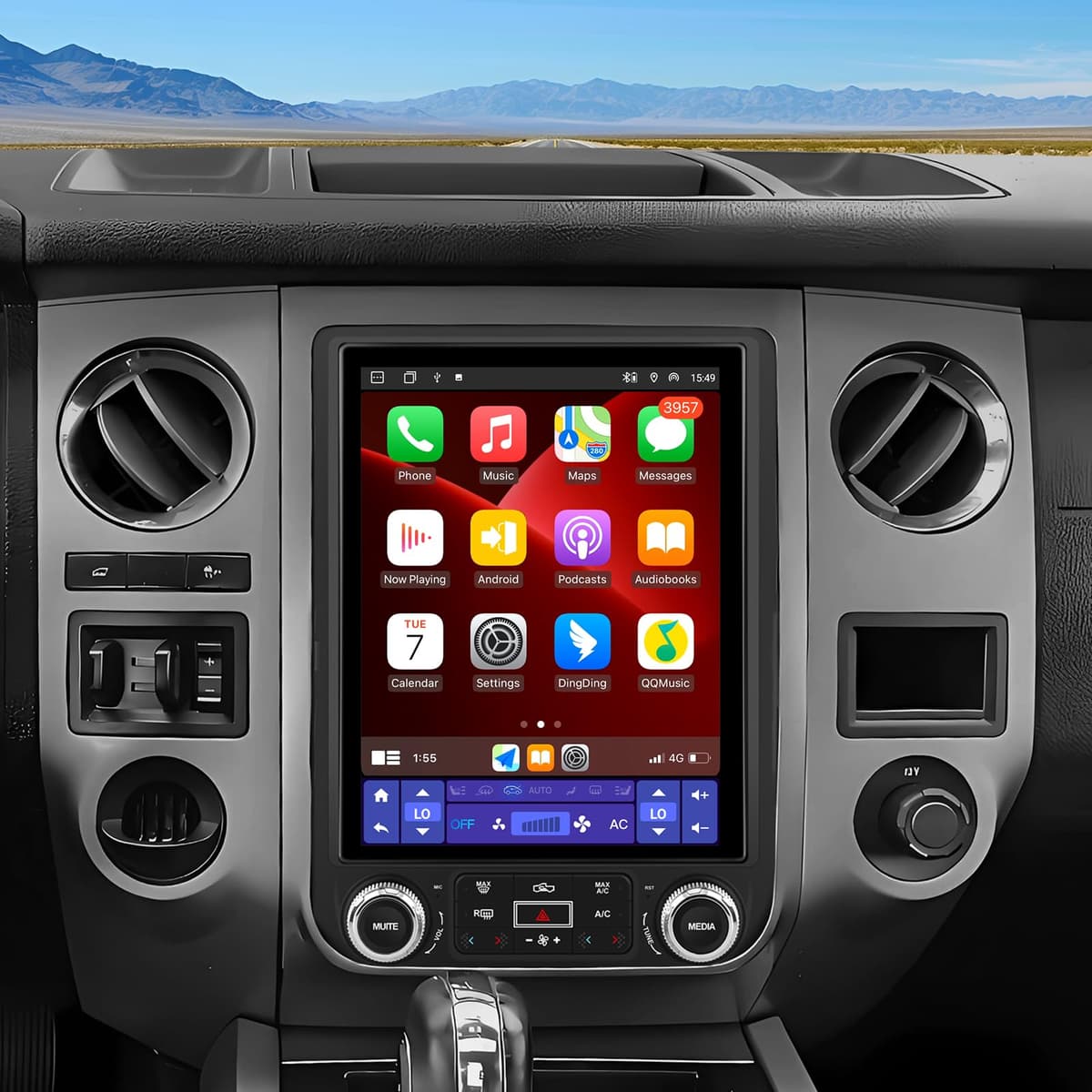 AWESAFE - Radio Android 13 12.1" IPS para Ford Expedition 2015-2017 (4GB+64GB) con Wireless CarPlay/Android Auto, GPS, DSP Ford Expedition 2015 2016 2017