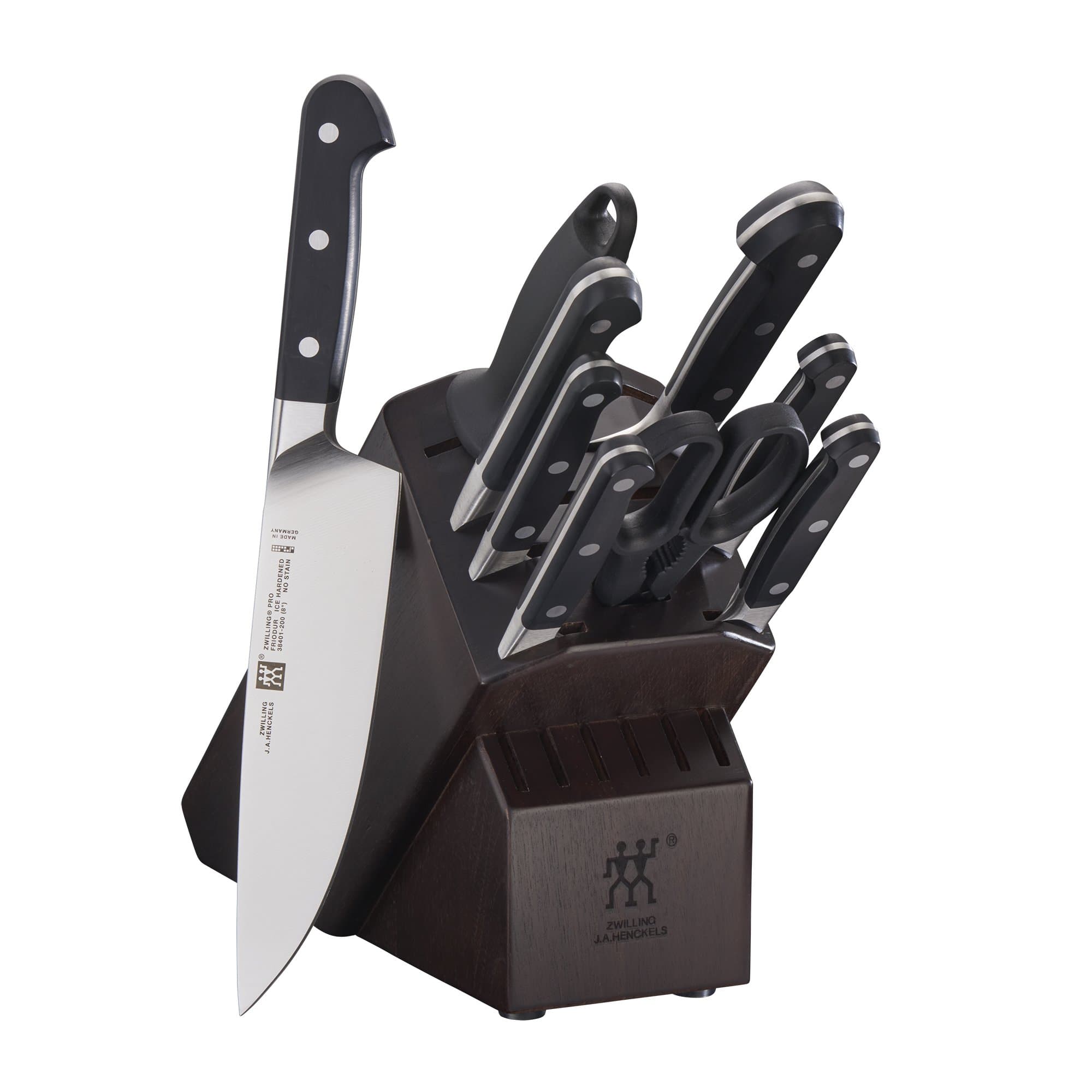 ZWILLING Pro Set de Cuchillos 10 piezas con Bloque - Rustic White 38433-210