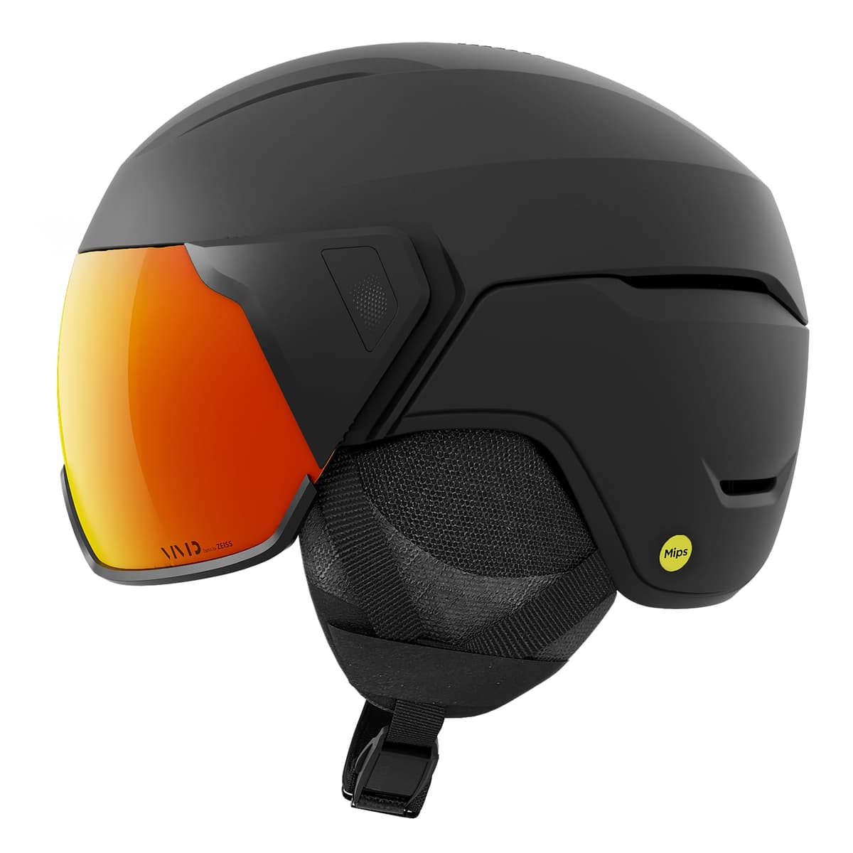 Giro Orbit Spherical Snow Helmet - Matte Black/Vivid Ember - Talla S (52-55.5cm) 7172835