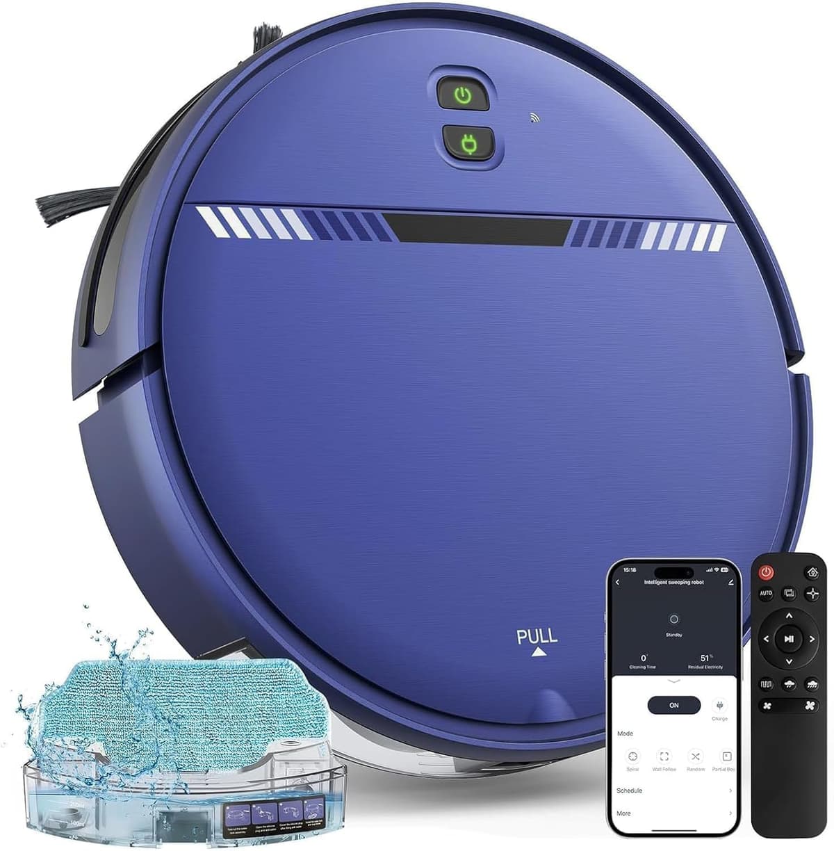 XIEBro Life BR151 - Robot Aspirador y Fregasuelos 2 en 1 con App y Control por Voz BR151-YY Robot Vacuum and Mop