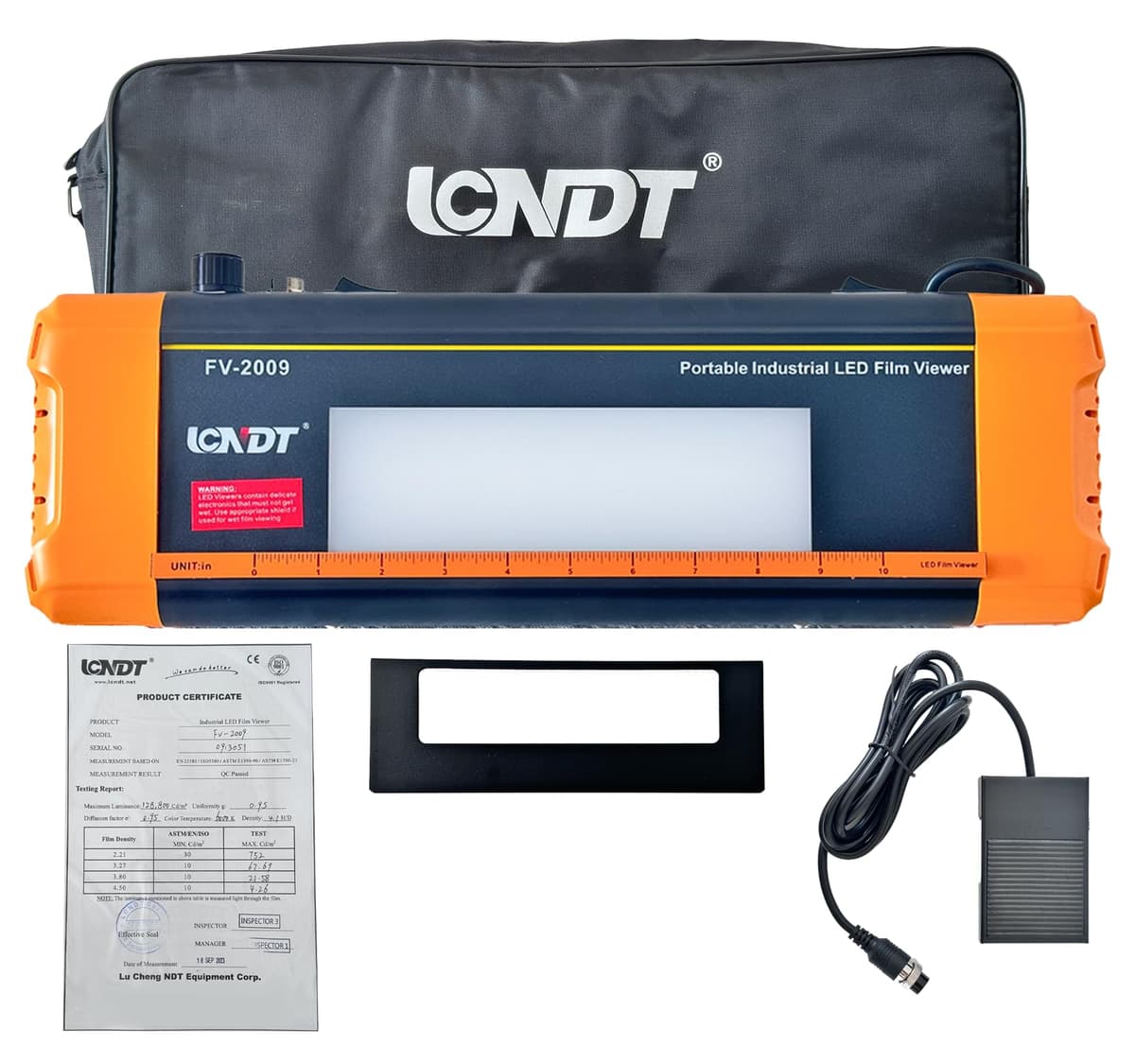 M&A INSTRUMENTS FV-2009 Visor LED para películas radiográficas NDT 2.4 x 8 in (60 x 200 mm) 6L-C57U-ZCWQ-MER