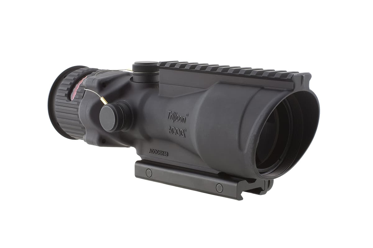 Trijicon ACOG 6 X 48 Scope Dual Illuminated Chevron .308 Ballistic Reticle, Rojo TA648-308