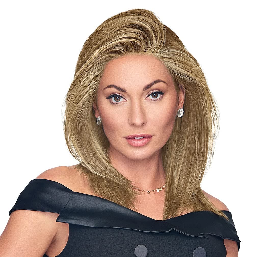 Hair u wear Well Played Long Layered Textured Modern Look Wig, RL13/88 Golden Pecan, Talla Estándar