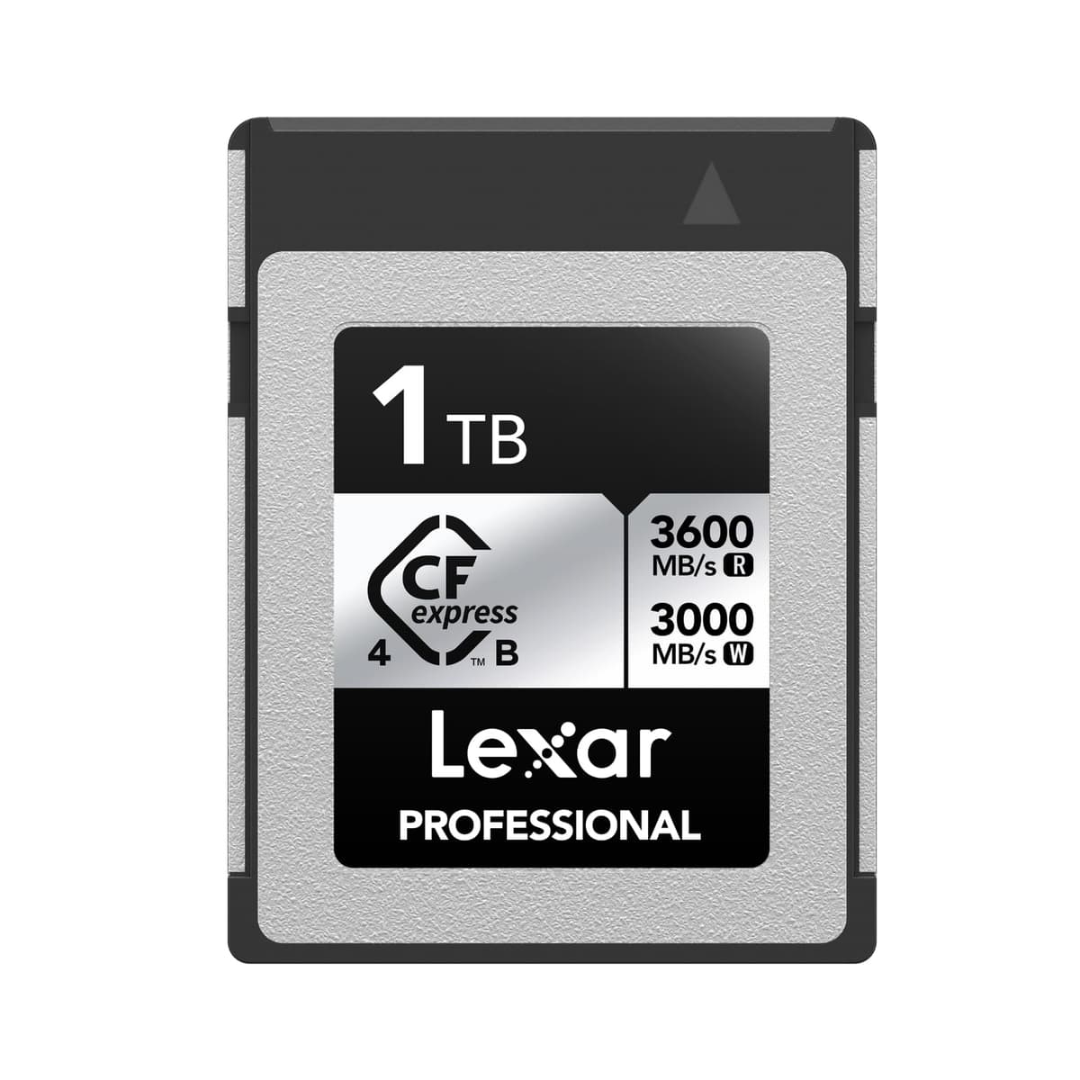 Lexar Professional CFexpress 4.0 Tipo B Serie Plateada 1TB, Hasta 3600MB/s Lectura, 2600MB/s Escritura, Tarjeta CF para Video RAW 8K, DSLR, Mirrorless, Cámara XQD LCXEXS4001T-RNENG