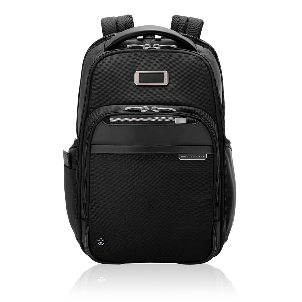 Mochila Briggs & Riley mediana para mujer y hombre - mochila para laptop, para trabajo y viaje, tamaño de equipaje de mano, ligera y resistente, con tirantes acolchados, apta para laptop de hasta 14" - colección @work, negra KP422