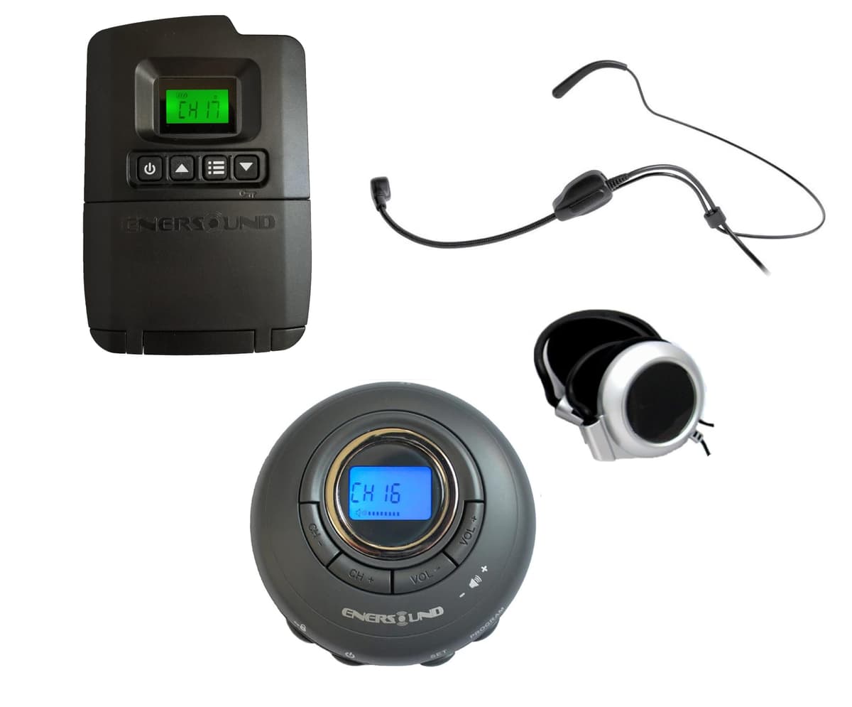 Sistema Portátil de Interpretación Enersound para 50 Personas - Garantía 3 Años (EE. UU.)