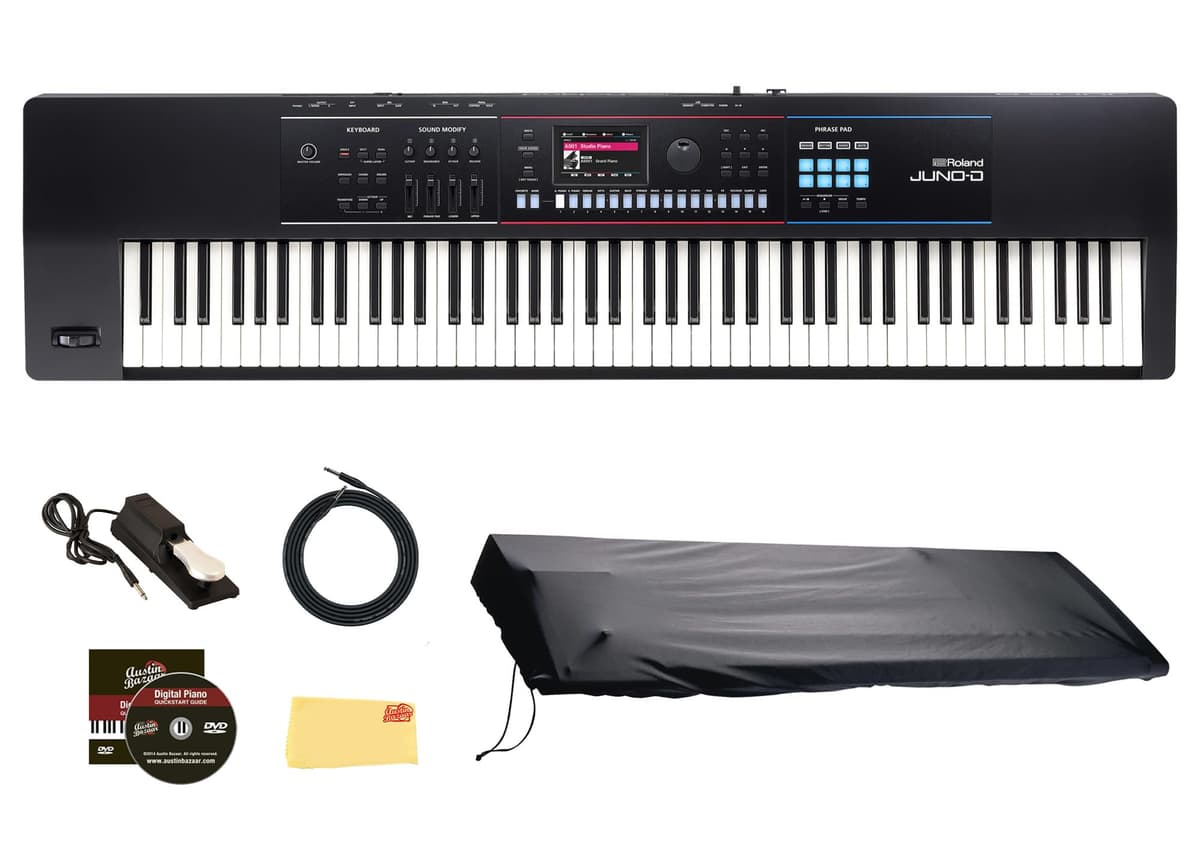 Roland JUNO-D8 Sintetizador 88 Teclas Bundle con Pedal, Cable, Funda y Accesorios AUS-JUNO-D8-COMBO-STD