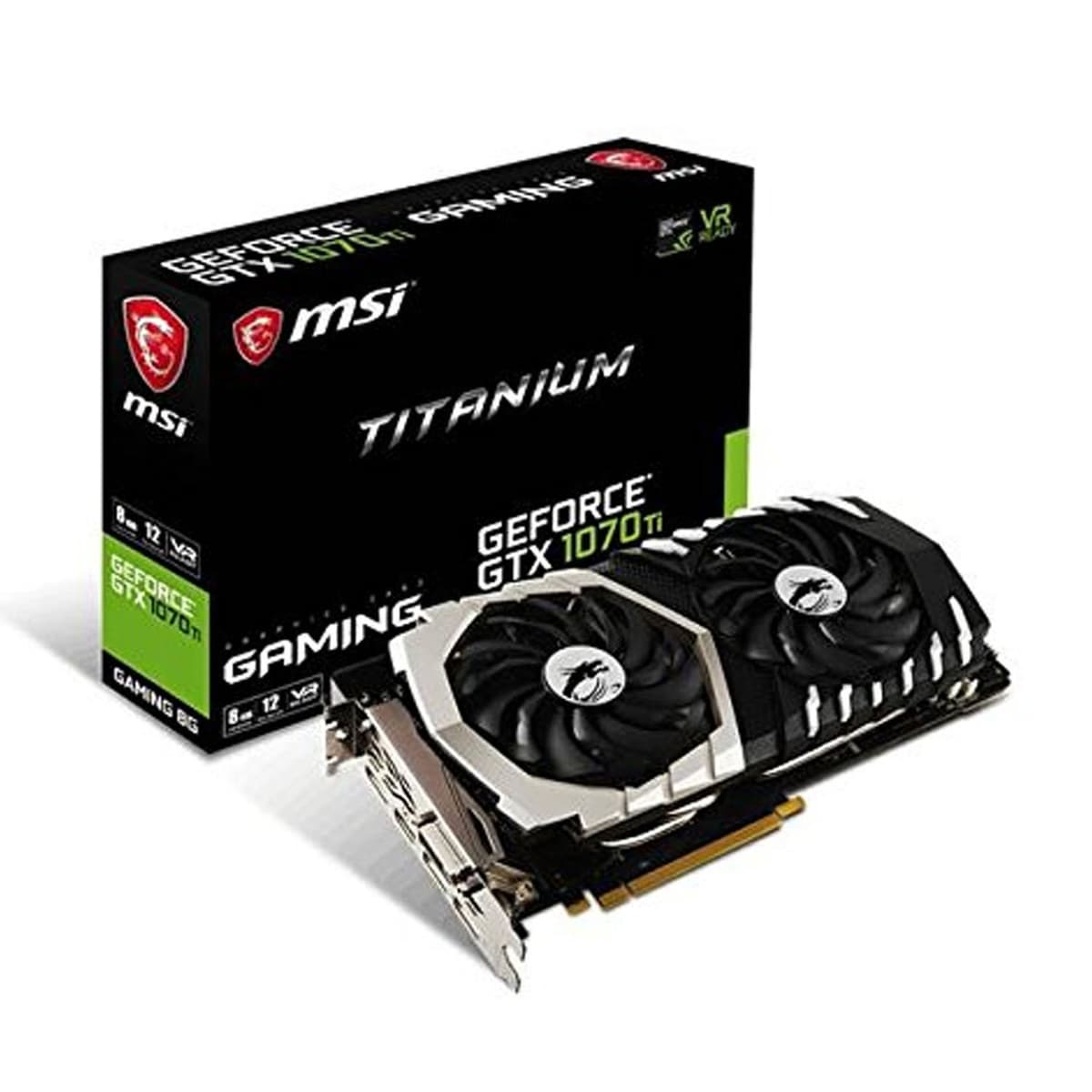 MSI GeForce GTX 1070 Ti Titanium 8G 8GB GDDR5 PCIe 3.0 VR Ready