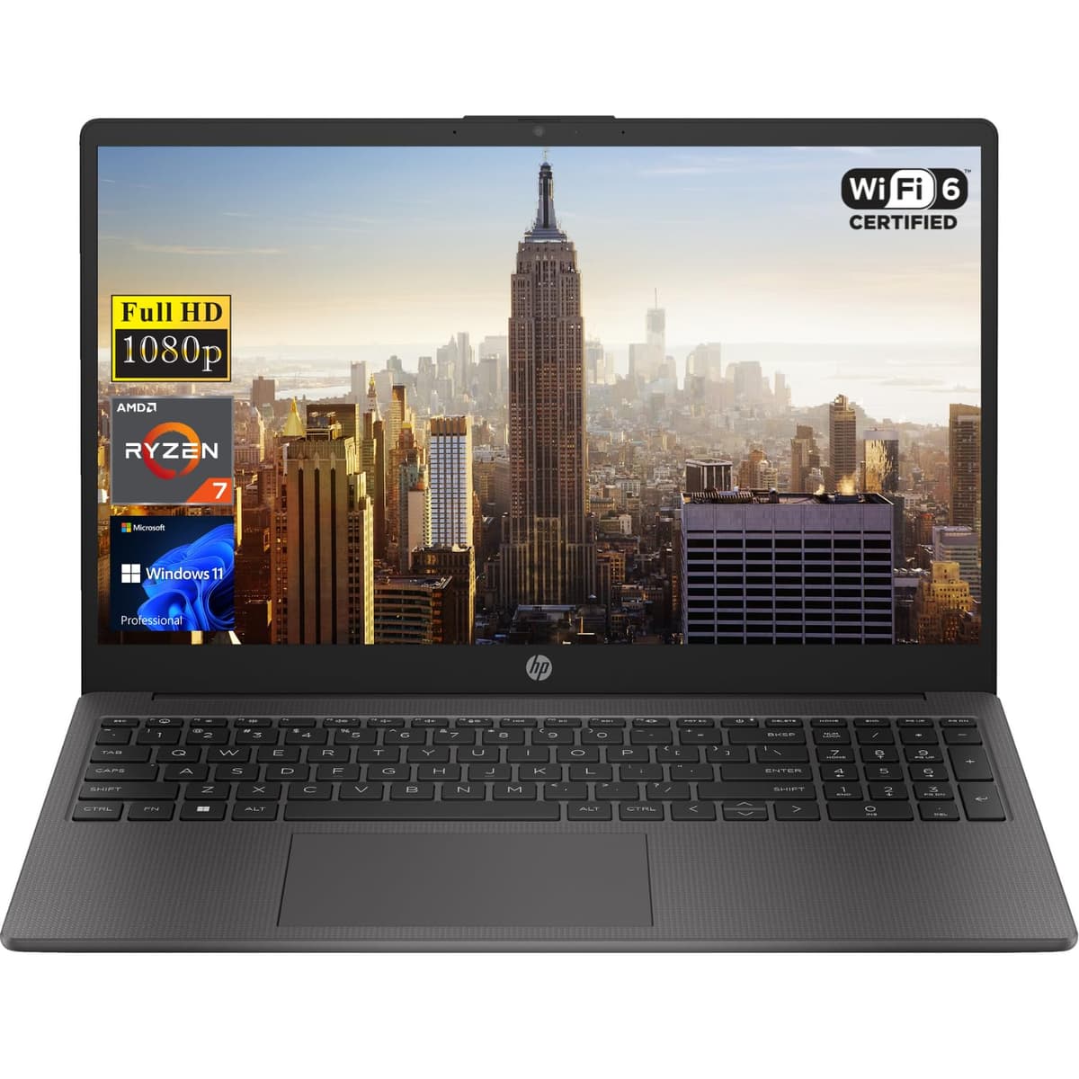 HP 255 G10 - 15.6" FHD, AMD Ryzen 7 7730U, 64GB RAM, 2TB SSD, Windows 11 Pro TPN-Q287