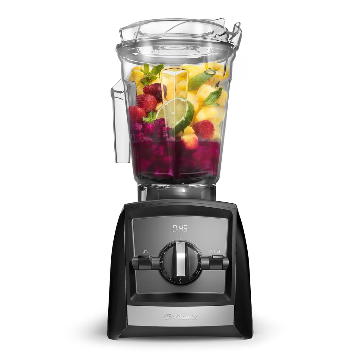 Vitamix A2300 Ascent Serie - Licuadora profesional Smart, jarra baja 64 oz, negra 061006