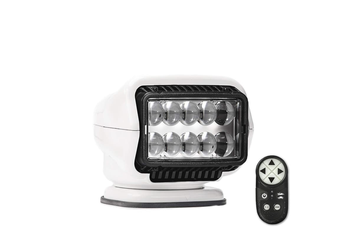 Golight Stryker ST Series Model 30004ST LED Spotlight, Permanent Mount, Wireless Hand-Held Remote, White