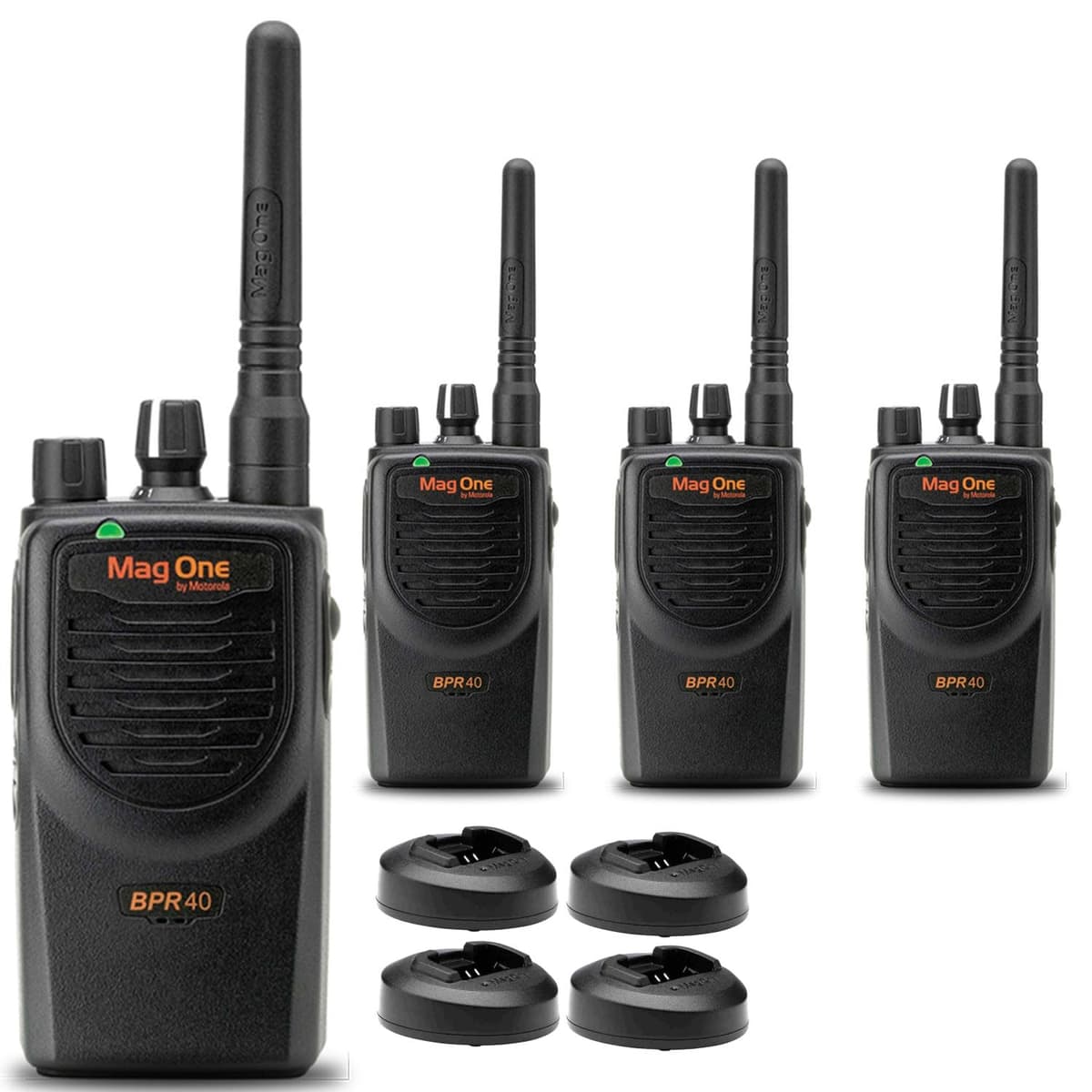 Motorola BPR40 Mag One Series 4W UHF 8-Channel Two-Way Radio (Paquete de 4) BPR40-U8_EDI2_3