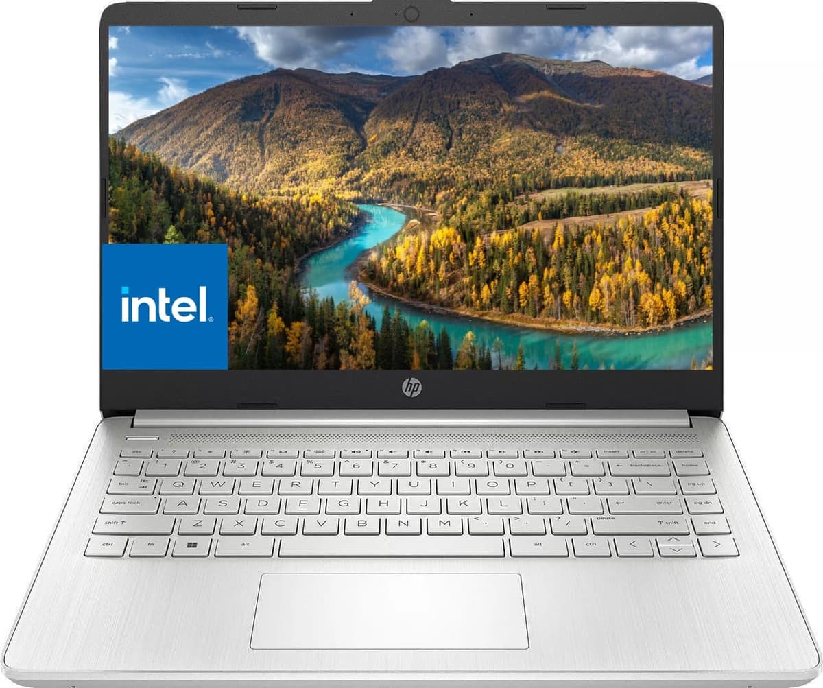 HP Última Laptop de 15", Procesador Intel Celeron N4120 de cuatro núcleos, 32 GB de RAM, SSD de 1 TB, Pantalla LED Micro Biselada HD de 15.6", Carga Rápida, Lector de Tarjetas SD, Bluetooth 5.0, Wi-Fi 5, Windows 11 Pro FQ00