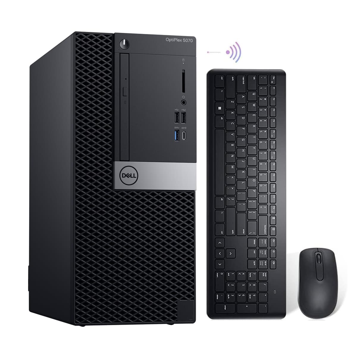 Computadora de Escritorio Dell OptiPlex 5070 Mini Tower, Core i7-9700 3.0GHz a 4.7GHz, 32GB DDR4, 1TB M.2 NVMe SSD, Soporte 4K, Teclado y Mouse, WiFi BT, Windows 11 Pro 64-bit (Reacondicionado) Dell OptiPlex 5070 MT