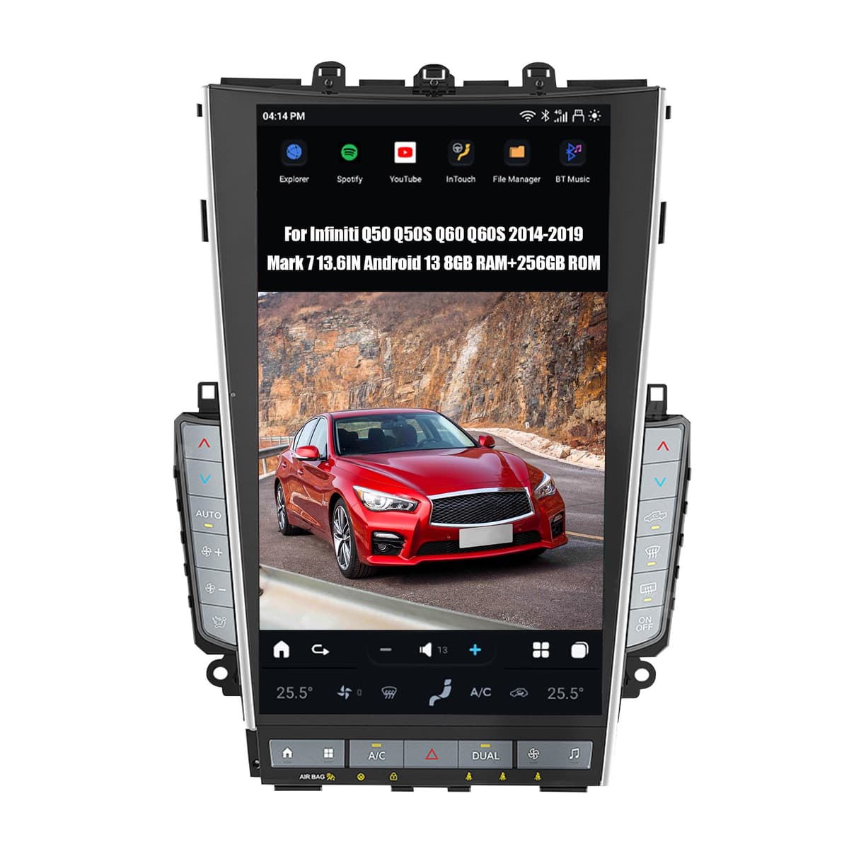 AUCARAUTO AuCar 2025 Android 13 Radio 13.6" para Infiniti Q50/Q60 2014-2019 MK7