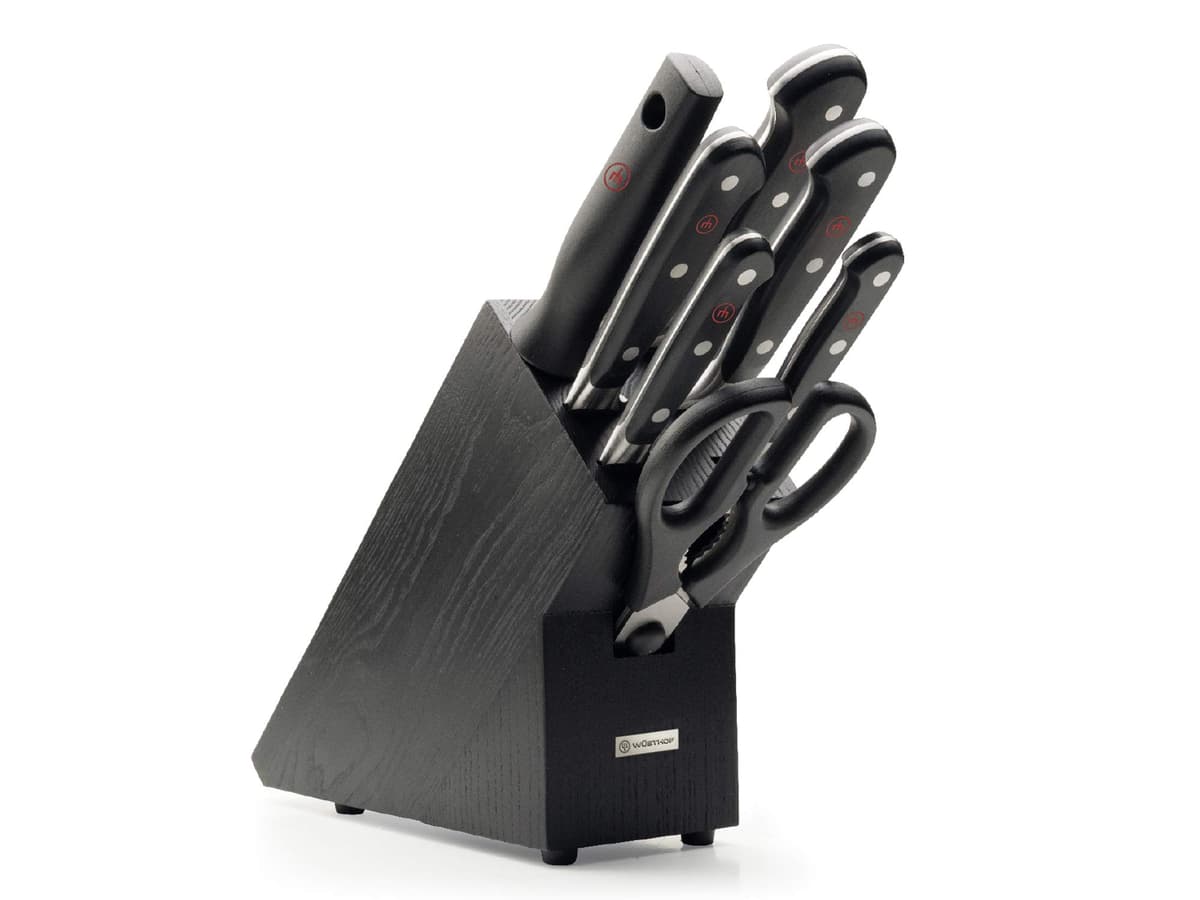 Wüsthof Classic Juego de Cuchillos 7 piezas con Bloque, Negro (1090170707)