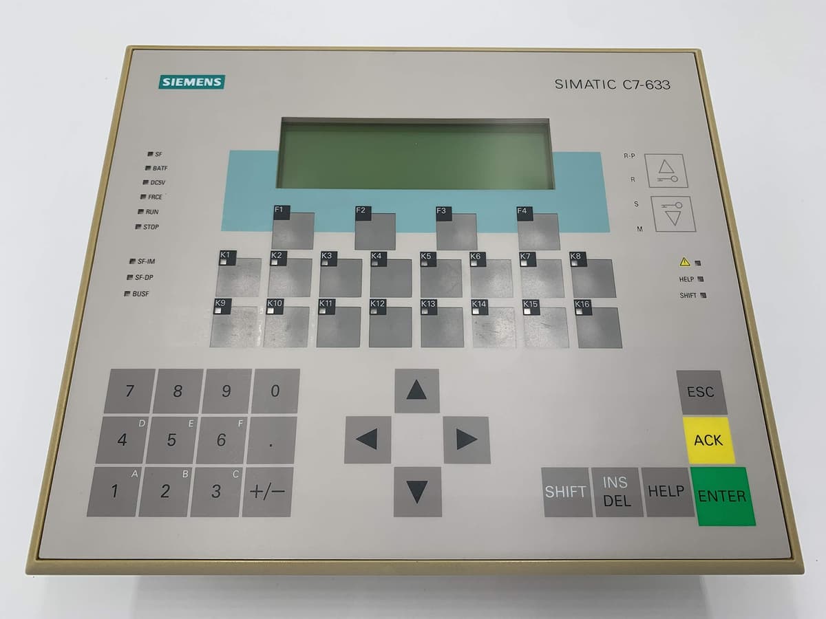Siemens SIMATIC C7-633 Teclado de membrana 6ES7633-2BF02-0AE3