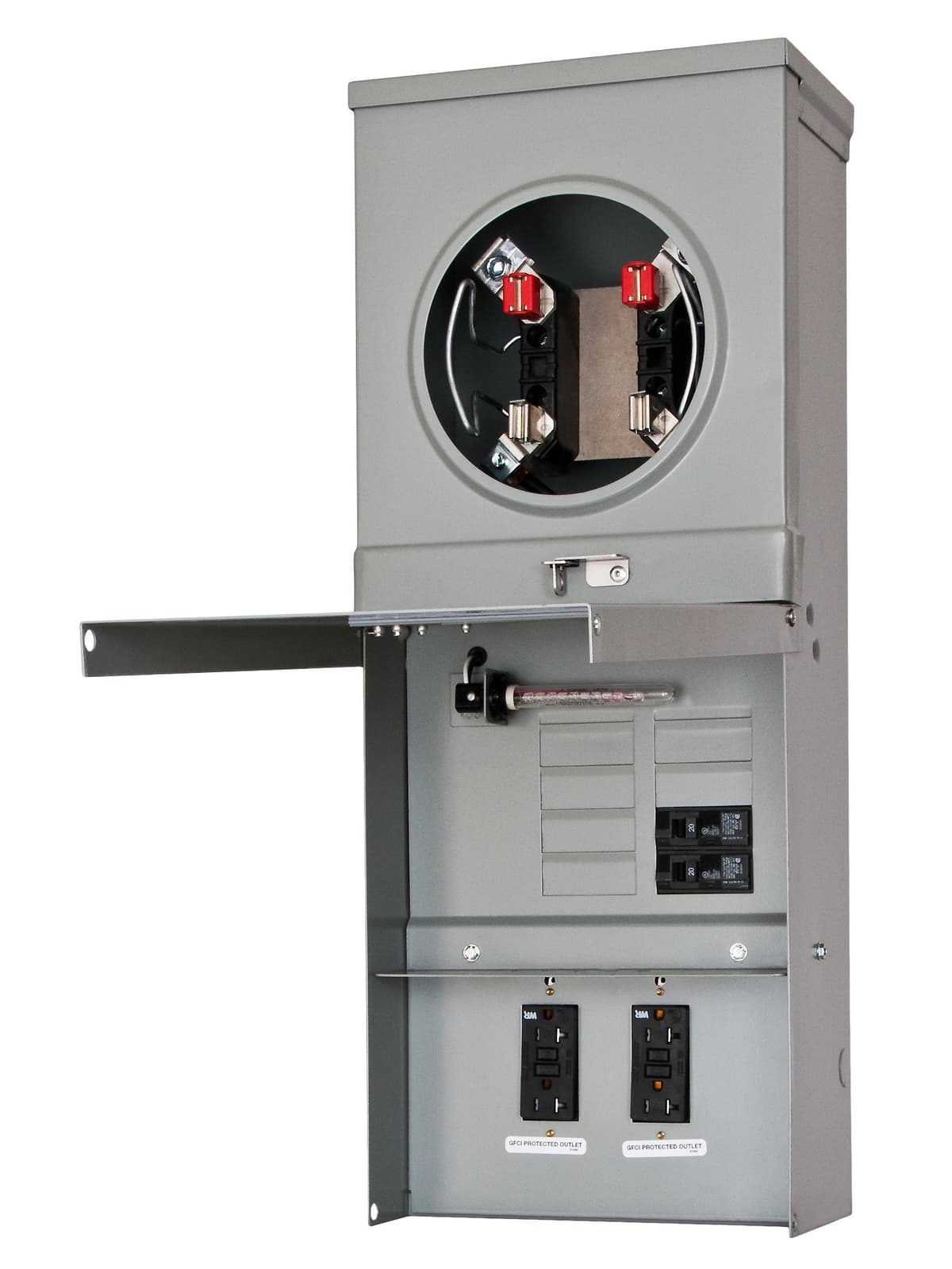 Siemens TL77NT Talon Panel de Salida de Energía Temporal con dos receptáculos duplex 20 A y provision para medidor (alimentación superior)
