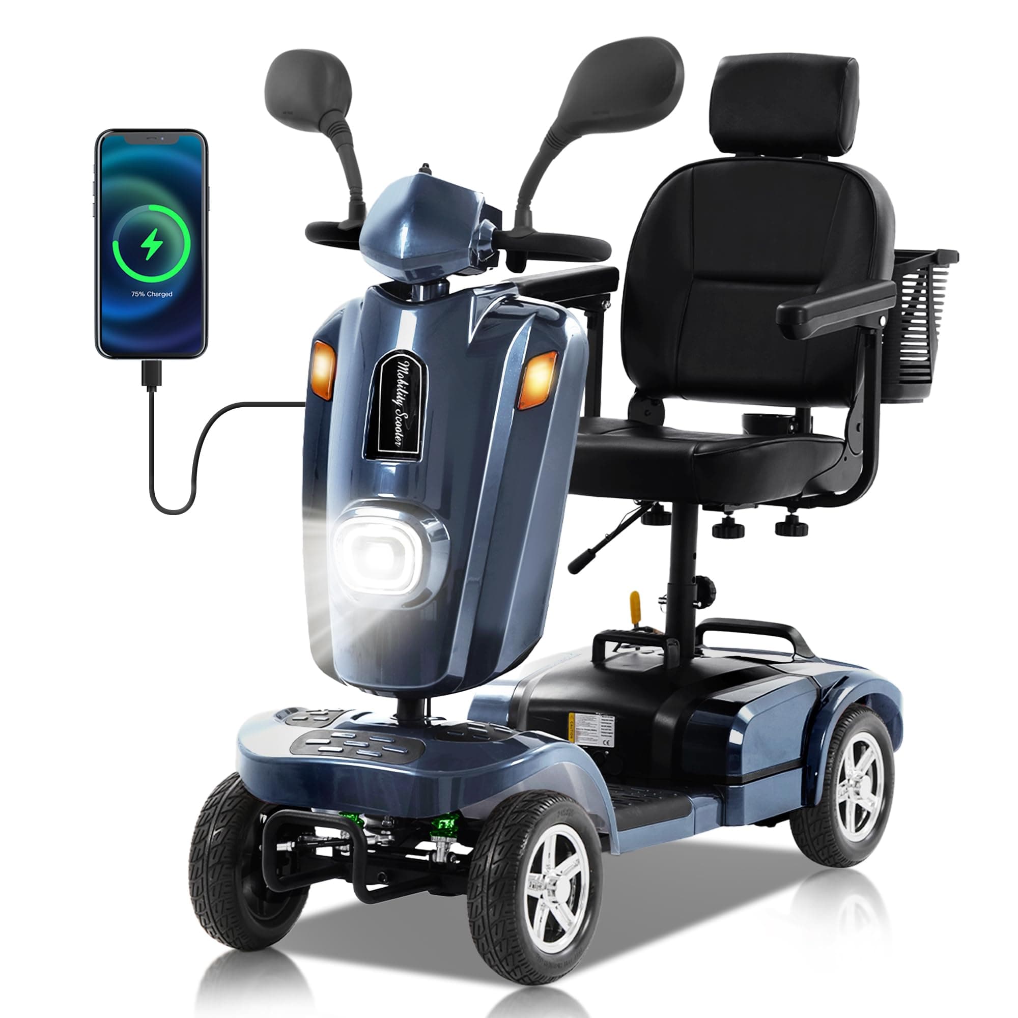 Mobicyc Heavy Duty Mobility Scooter MS09 PLUS - 500W, 400 lbs