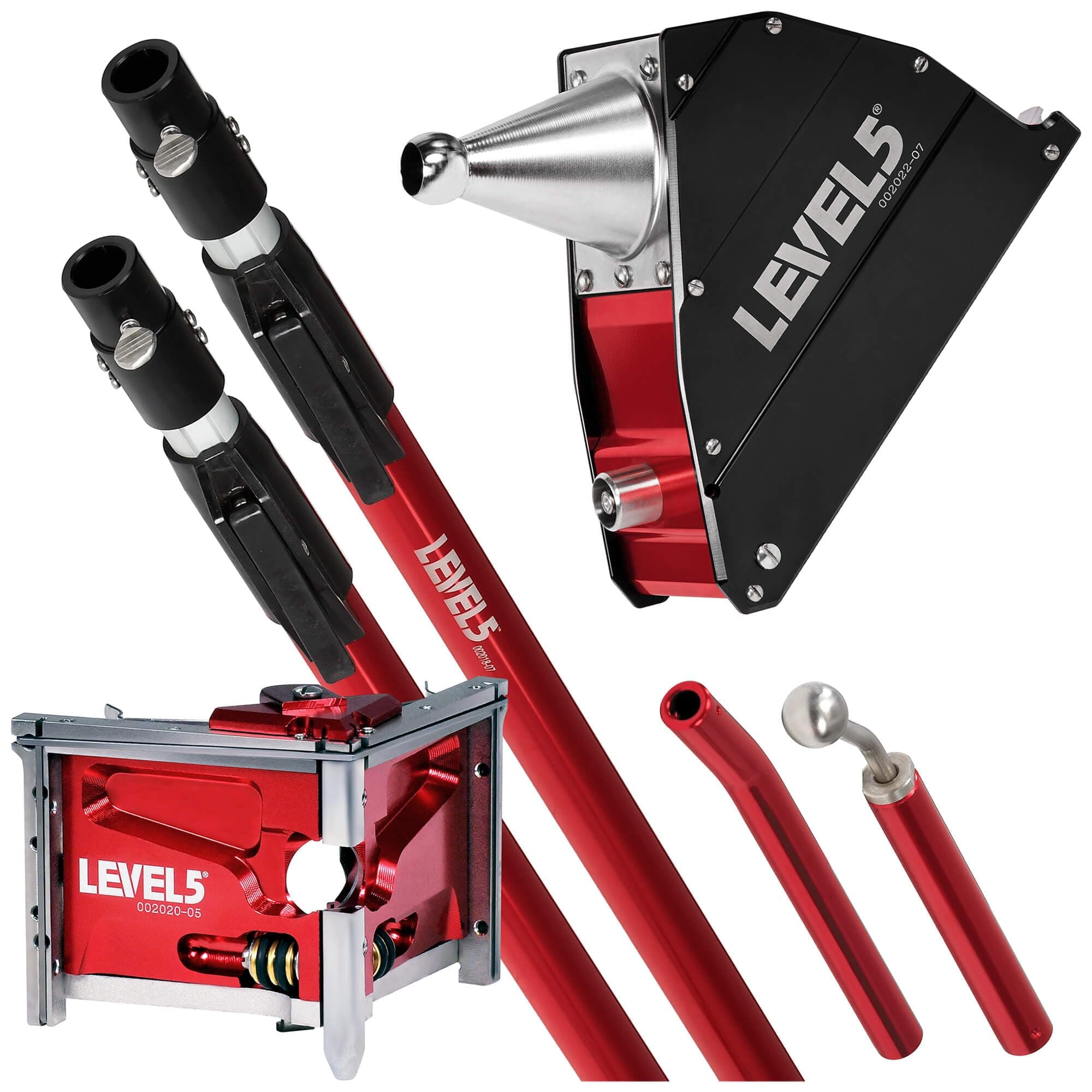 LEVEL5 4-511 Juego Corner Applicator 7" + Corner Finisher 3" con Mango Extensible