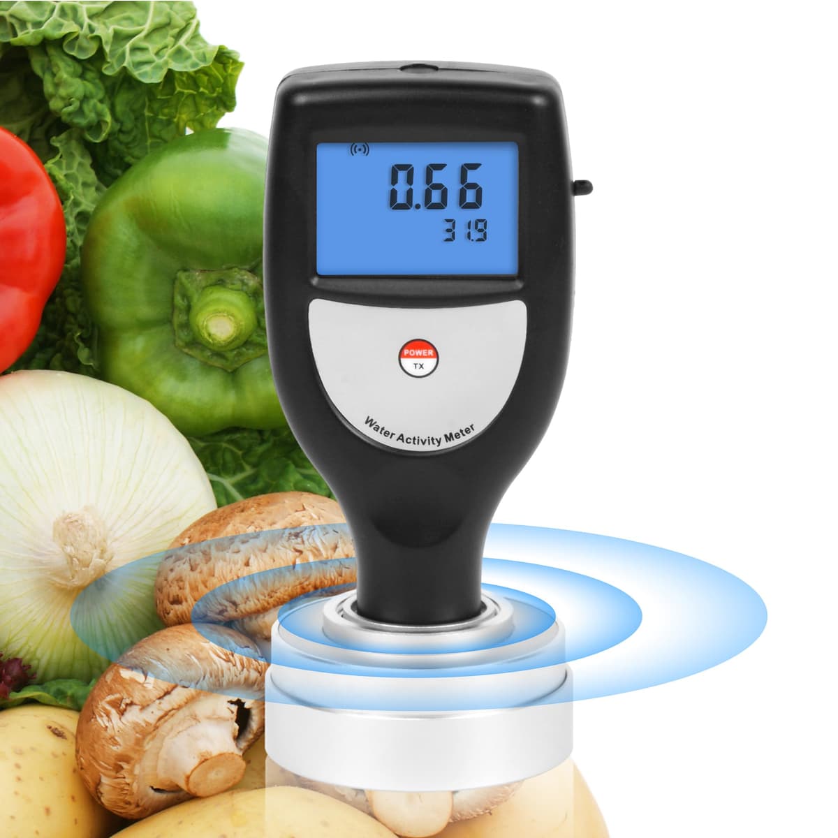 AMTAST WA-60AB Medidor portátil de actividad de agua con Bluetooth y software (rango 0-1.0 aw)