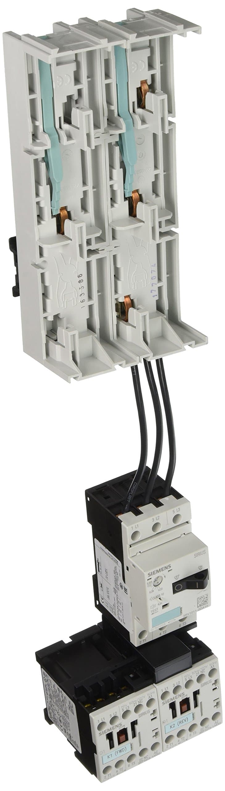 Siemens 3RA12 10-0DD15-0AK6 Combination Starter completo, reversante Fast Bus, bobina AC, tamaño S00, rango 0.22-0.32 FLA