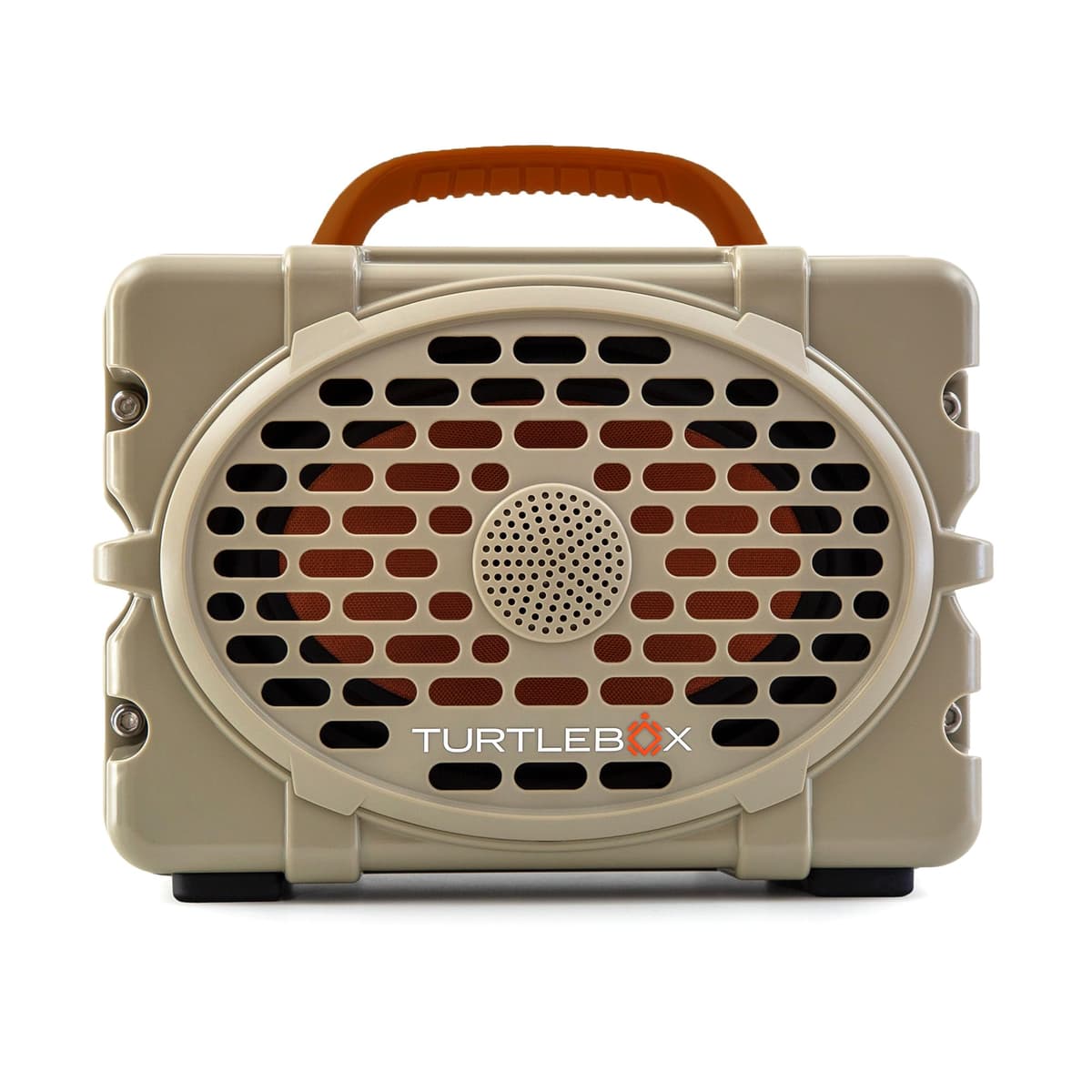 Turtlebox Original Gen 3 Portable Bluetooth Speaker - Ultra-Loud, IP67, Rugged, 3 Días de Batería, Tan/Burnt Orange TB-ORIG-G3-TAN-BT ORG-BT ORG-1