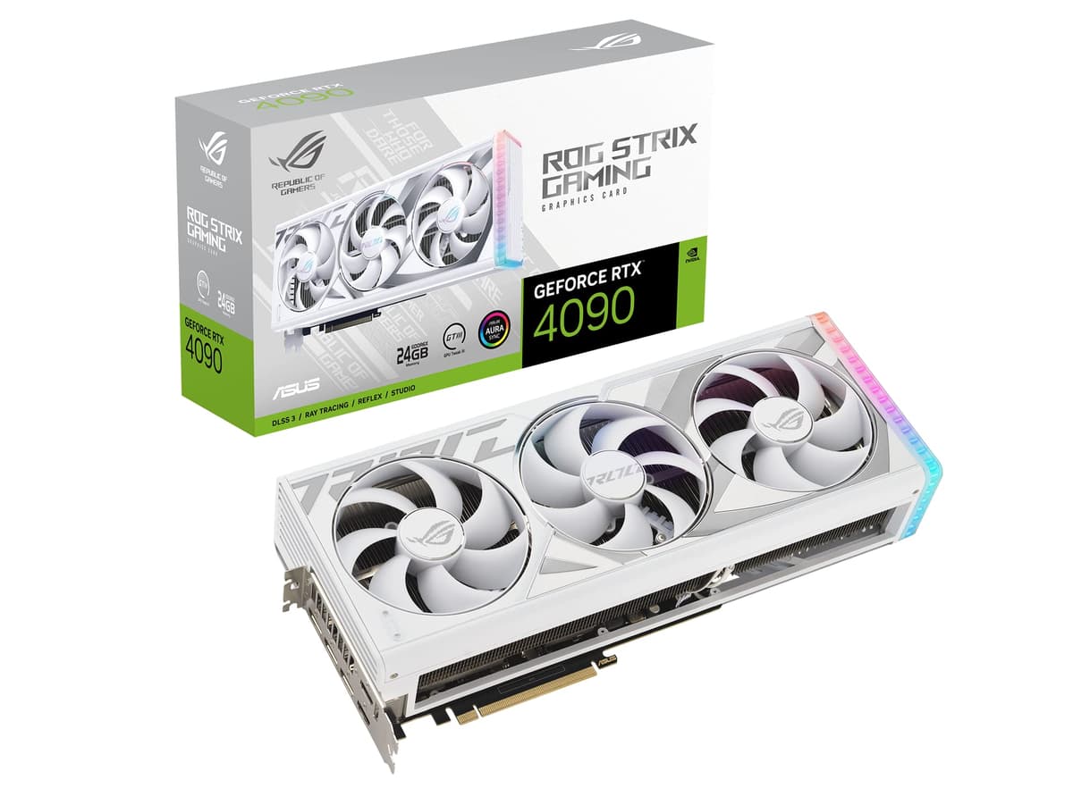 ASUS ROG Strix GeForce RTX 4090 White Edition 24GB GDDR6X ROG-STRIX-RTX4090-24G-WHITE
