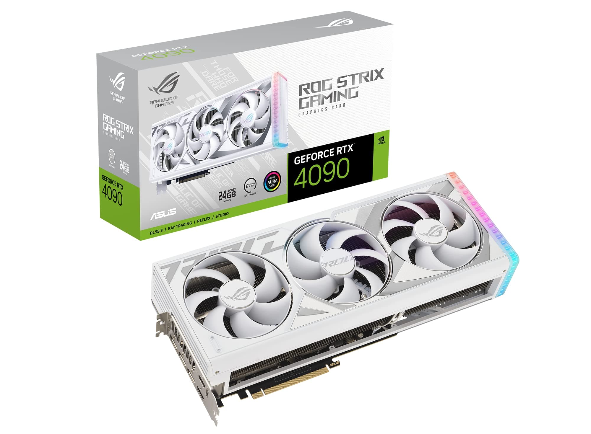 ASUS ROG Strix GeForce RTX 4090 White Edition 24GB GDDR6X ROG-STRIX-RTX4090-24G-WHITE