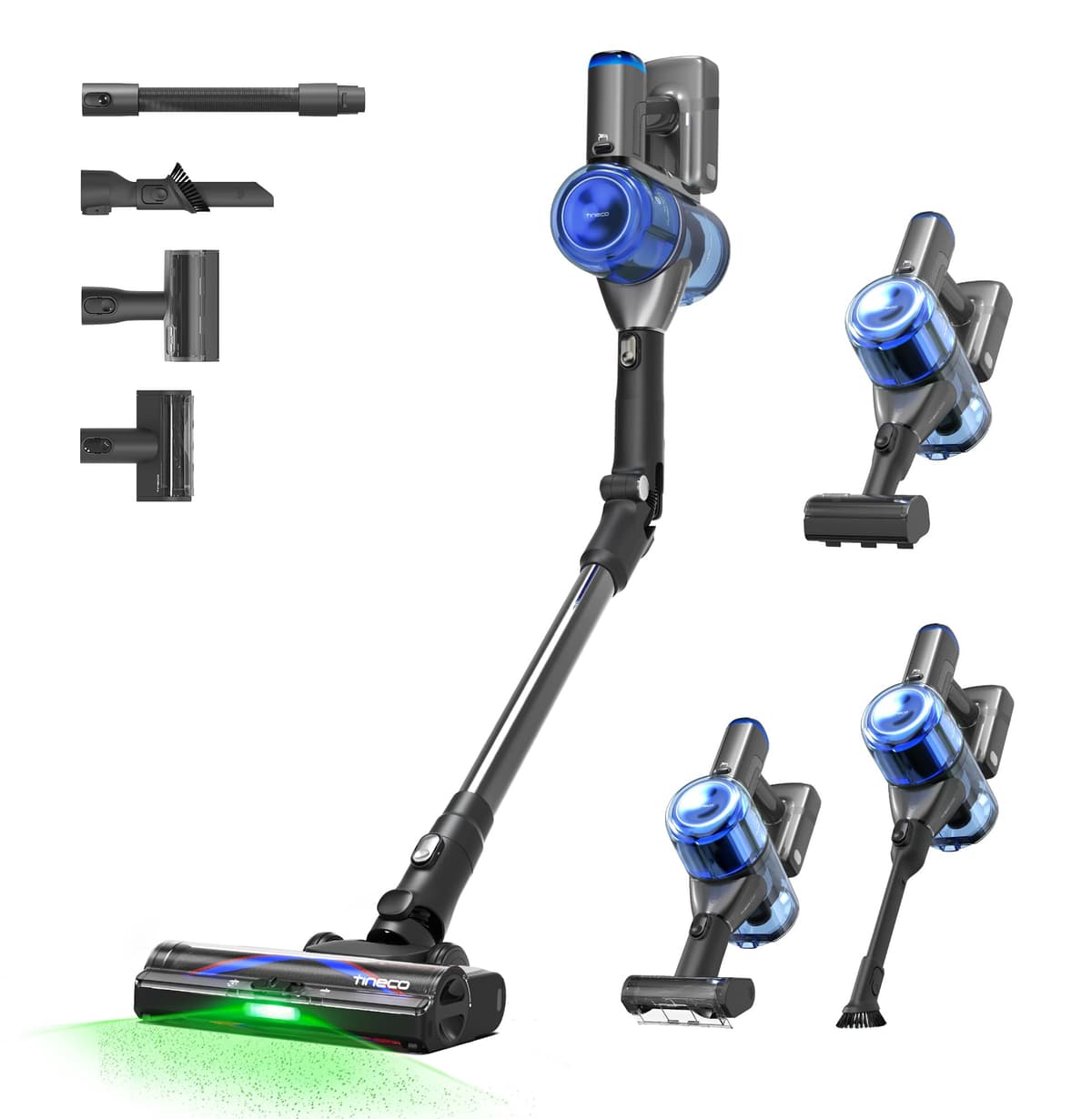 Tineco Pure ONE S70 Cordless Vacuum Cleaner, 200AW, 95min Runtime S70 GRAY