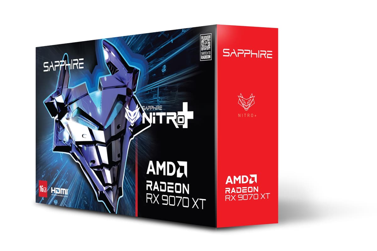 Sapphire Nitro+ AMD Radeon RX 9070 XT Gaming OC 16GB Dual HDMI/Dual DP 11348-01-20G